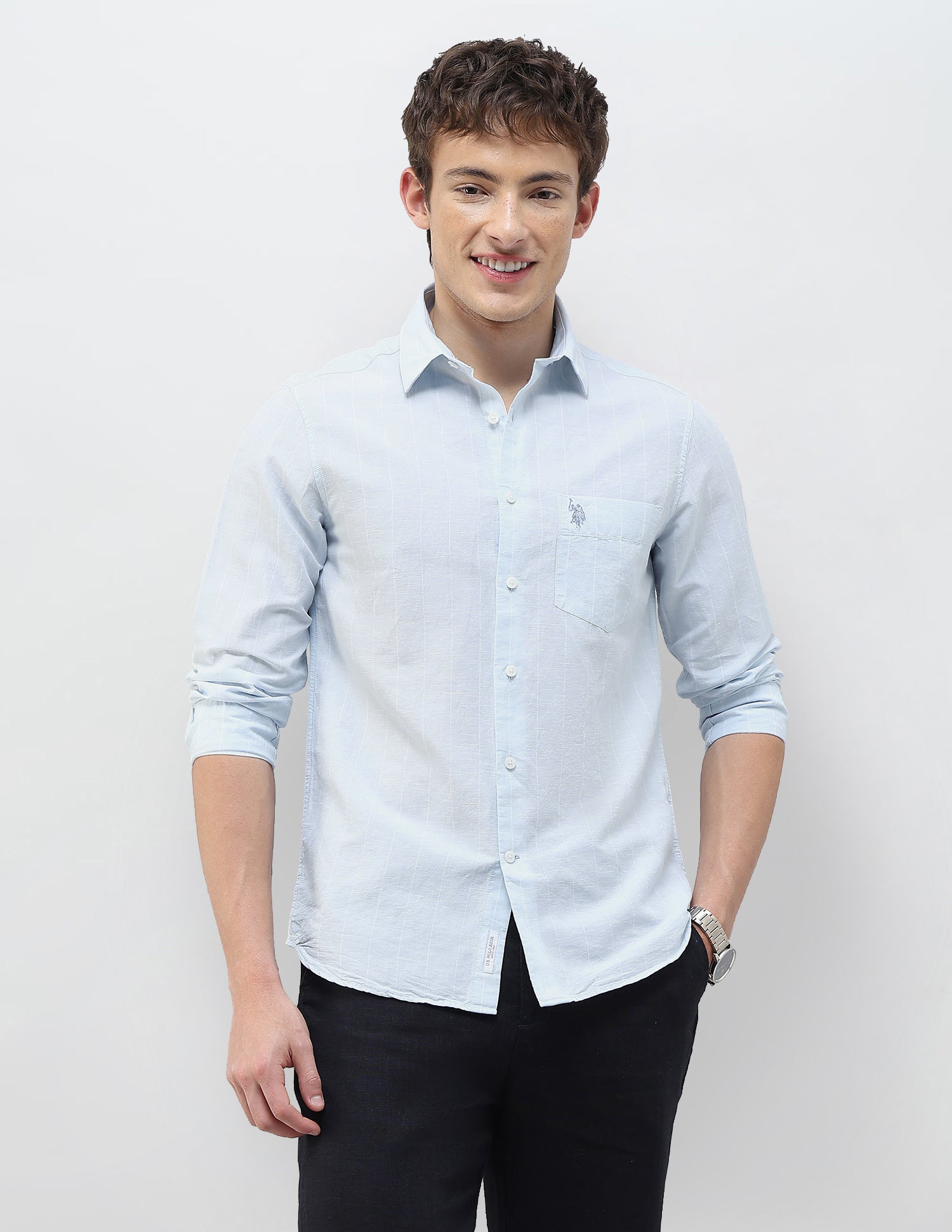 Vertical Striped Regular Fit Shirt