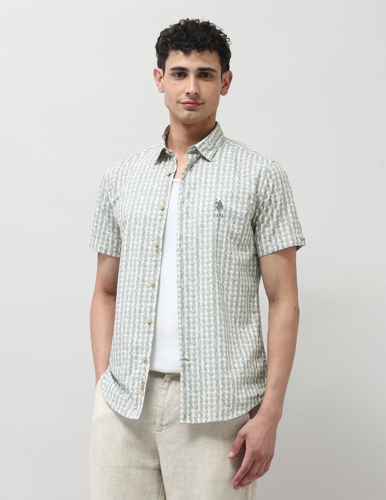 Pure Cotton All Over Printed Shirt