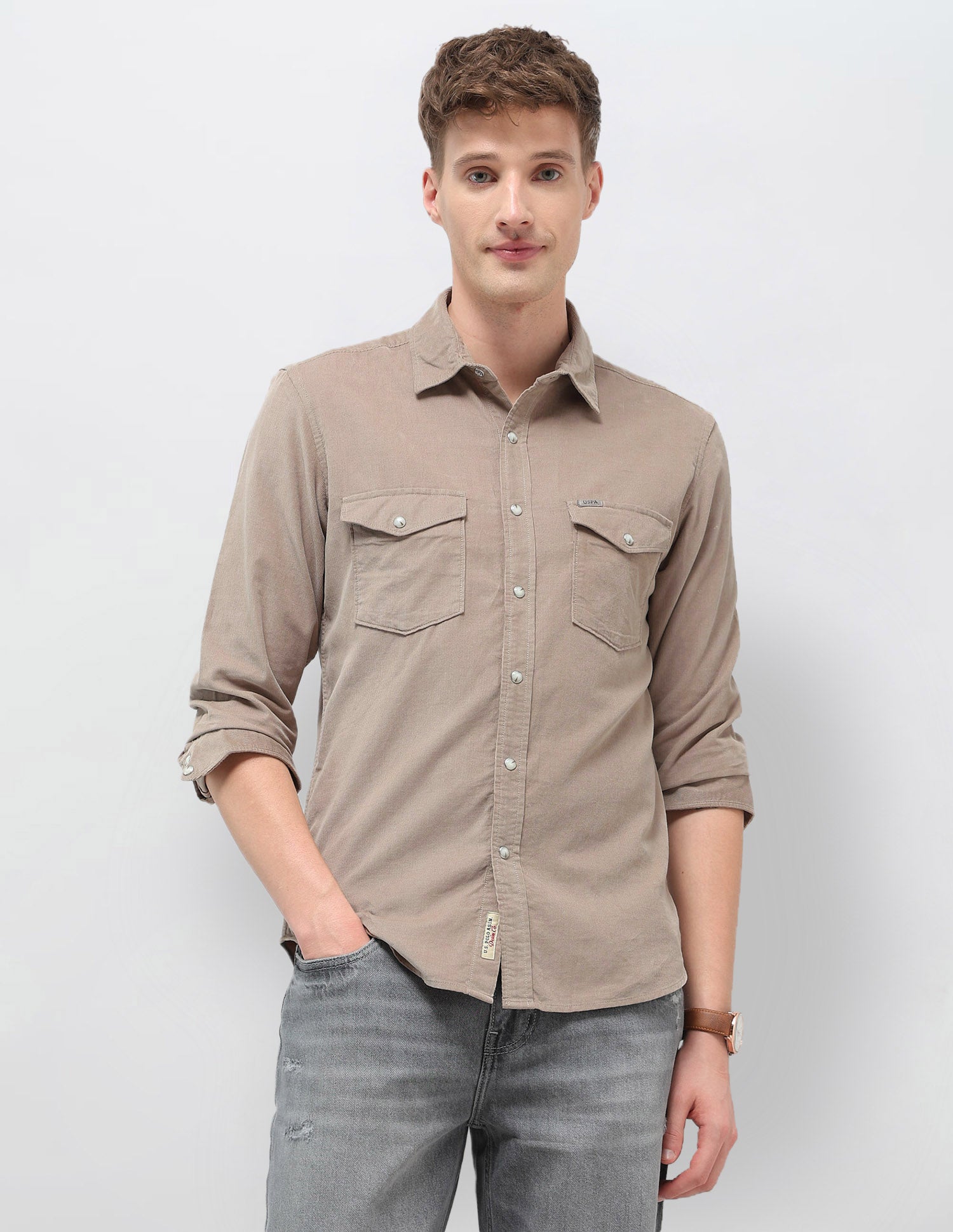 Corduroy Slim Fit Shirt