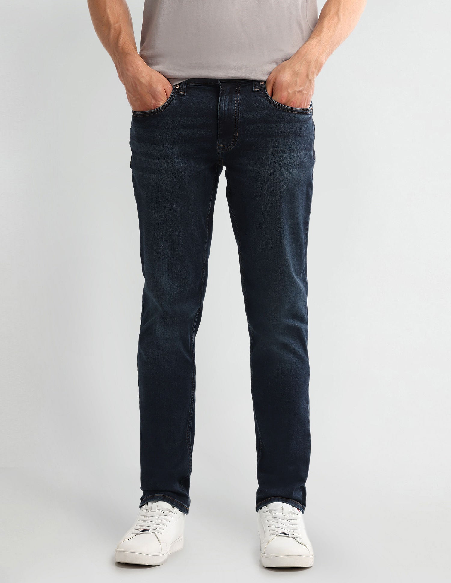 Brandon Slim Tapered Blue Jeans Blue - U.S. Polo Assn. India | Large