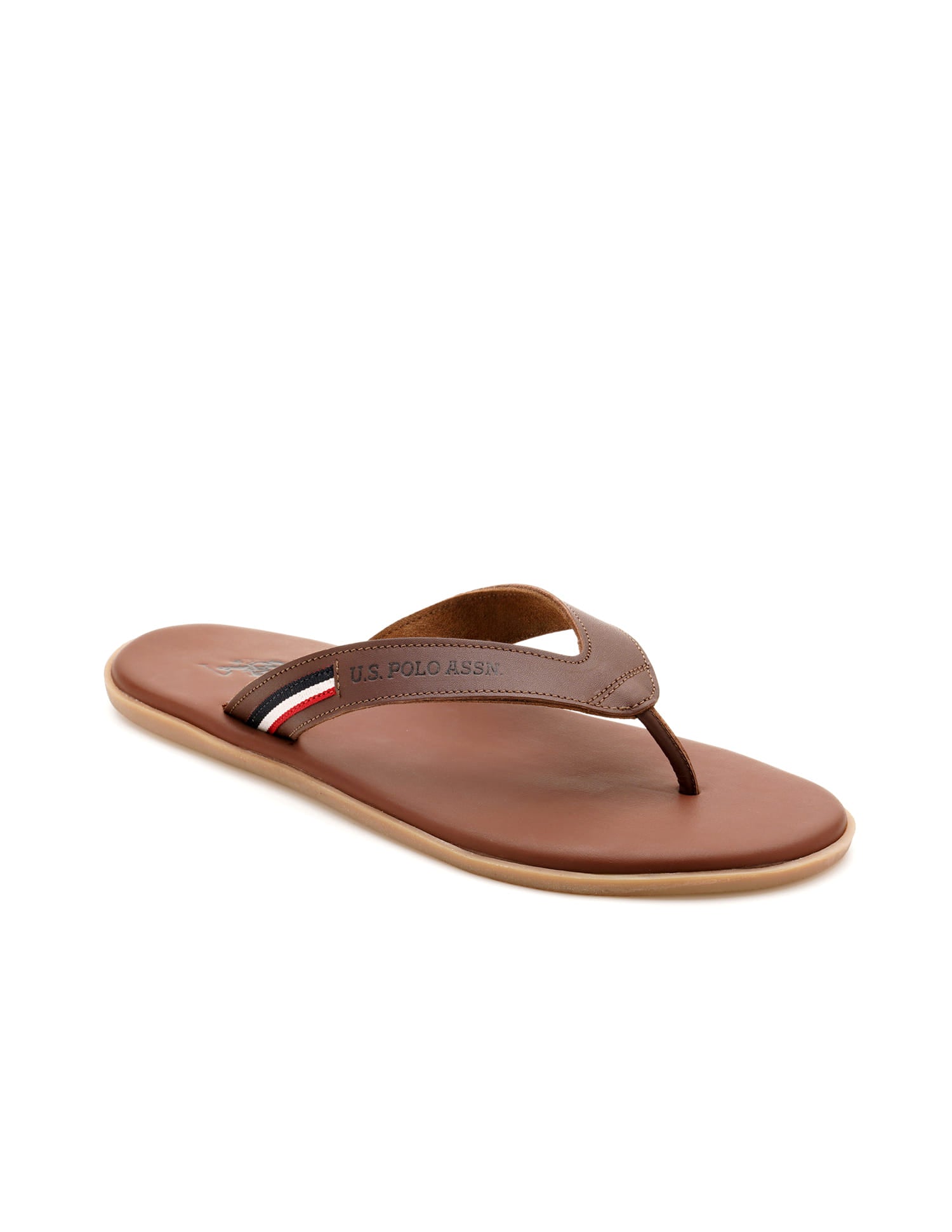 Men Aura 2.0 Flip Flops Brown - U.S. Polo Assn. India | Large