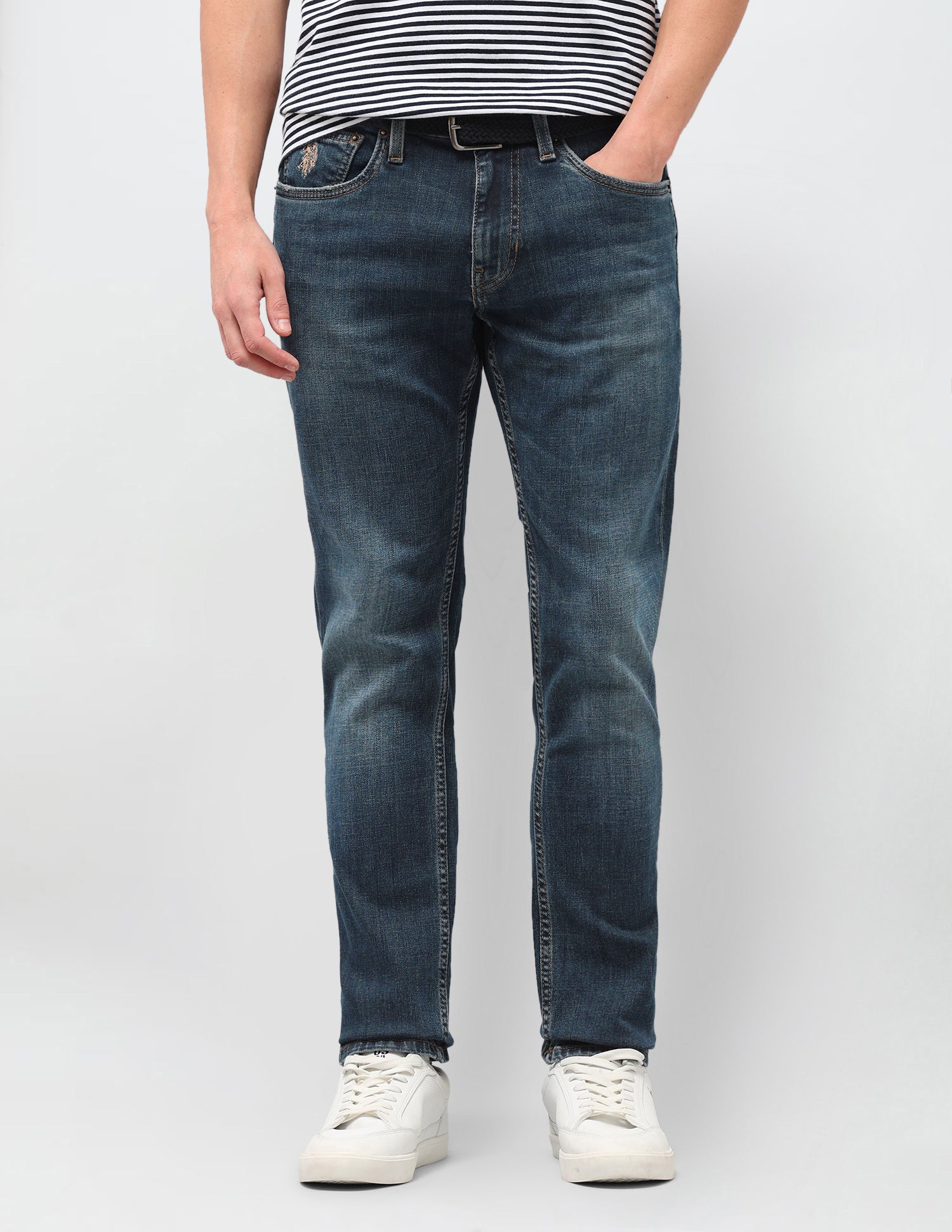 Brandon Slim-Tapered Fit Blue Jeans