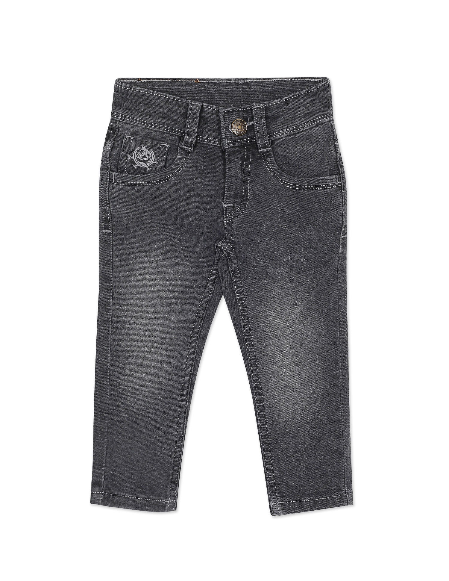 Skinny Fit Stone Wash Jeans Grey - U.S. Polo Assn. India | Large