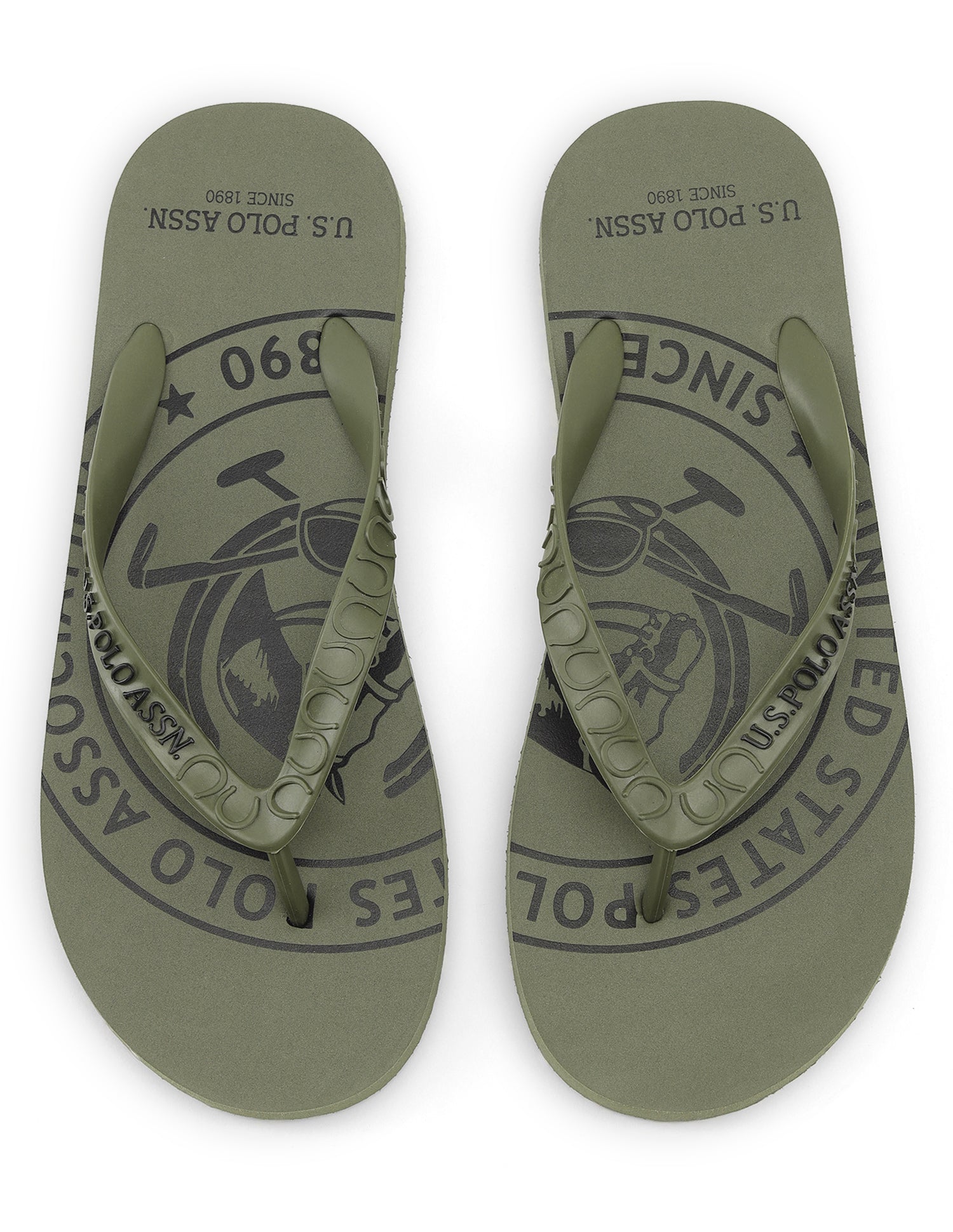Alabi Flip Flops Olive - U.S. Polo Assn. India | Large