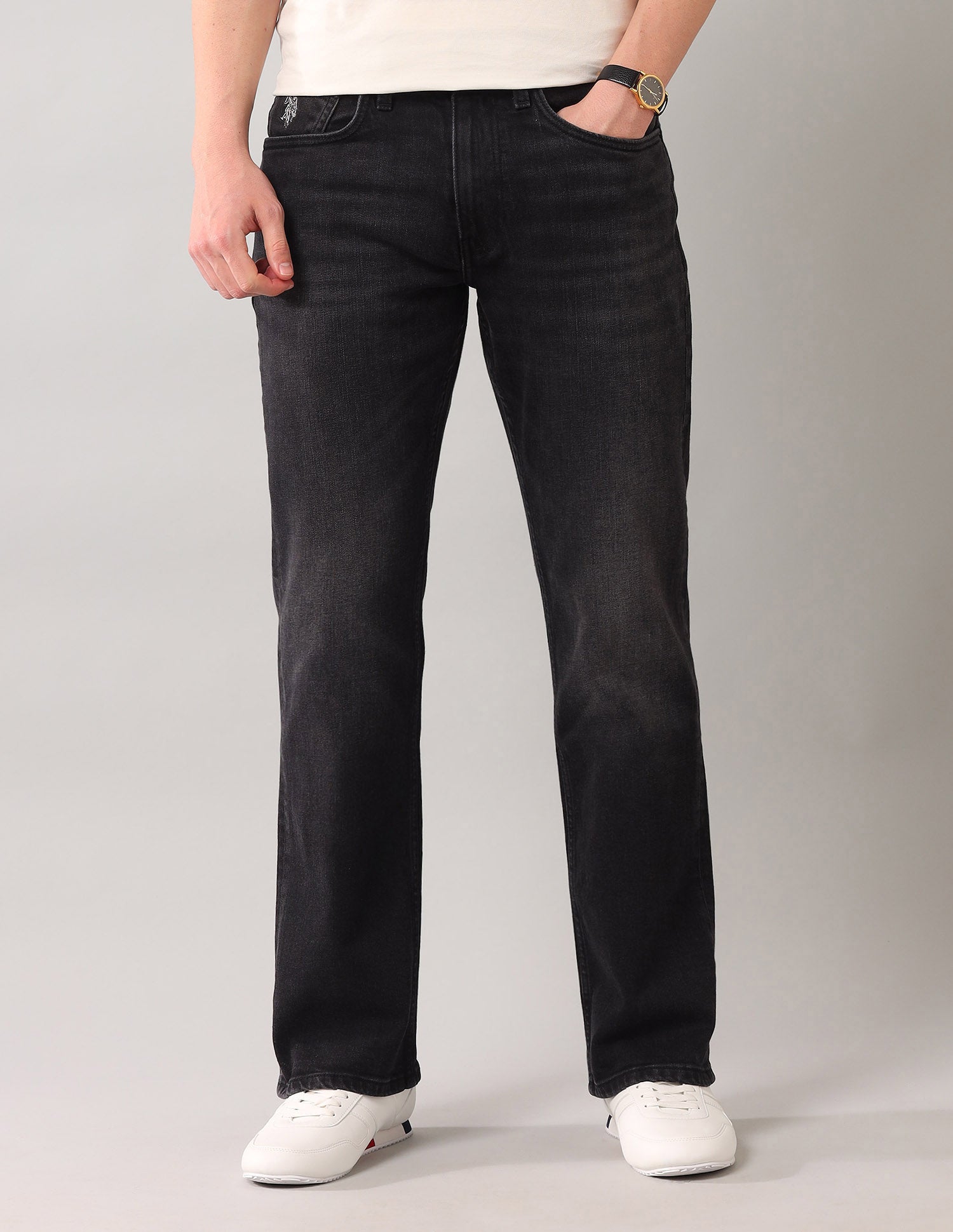 Connor Bootcut Fit Black Jeans