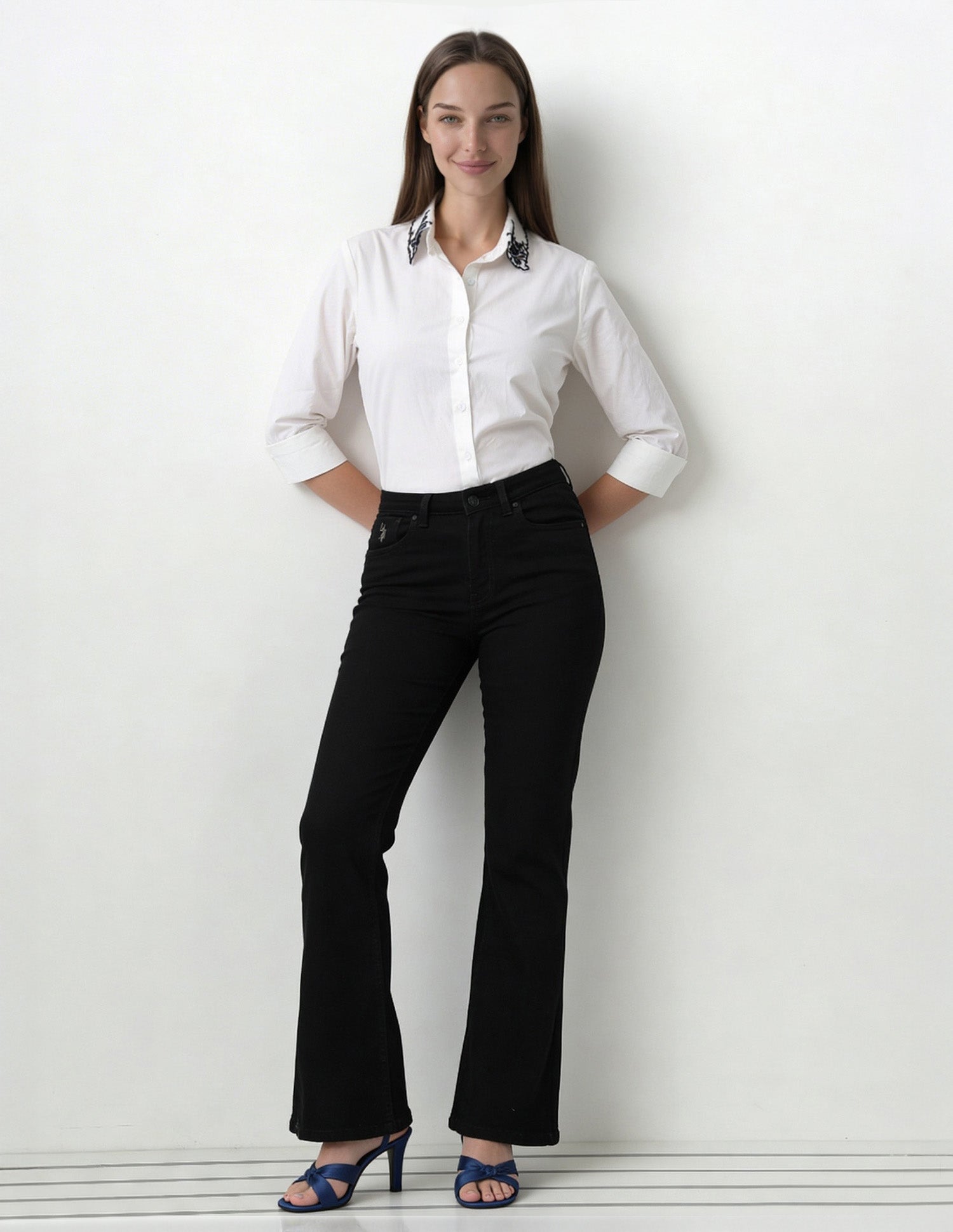 High Rise Flared Fit Jeans