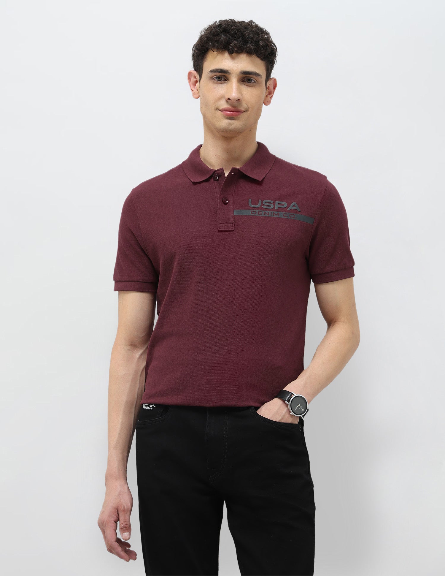 Pure Cotton Muscle Fit Polo Shirt