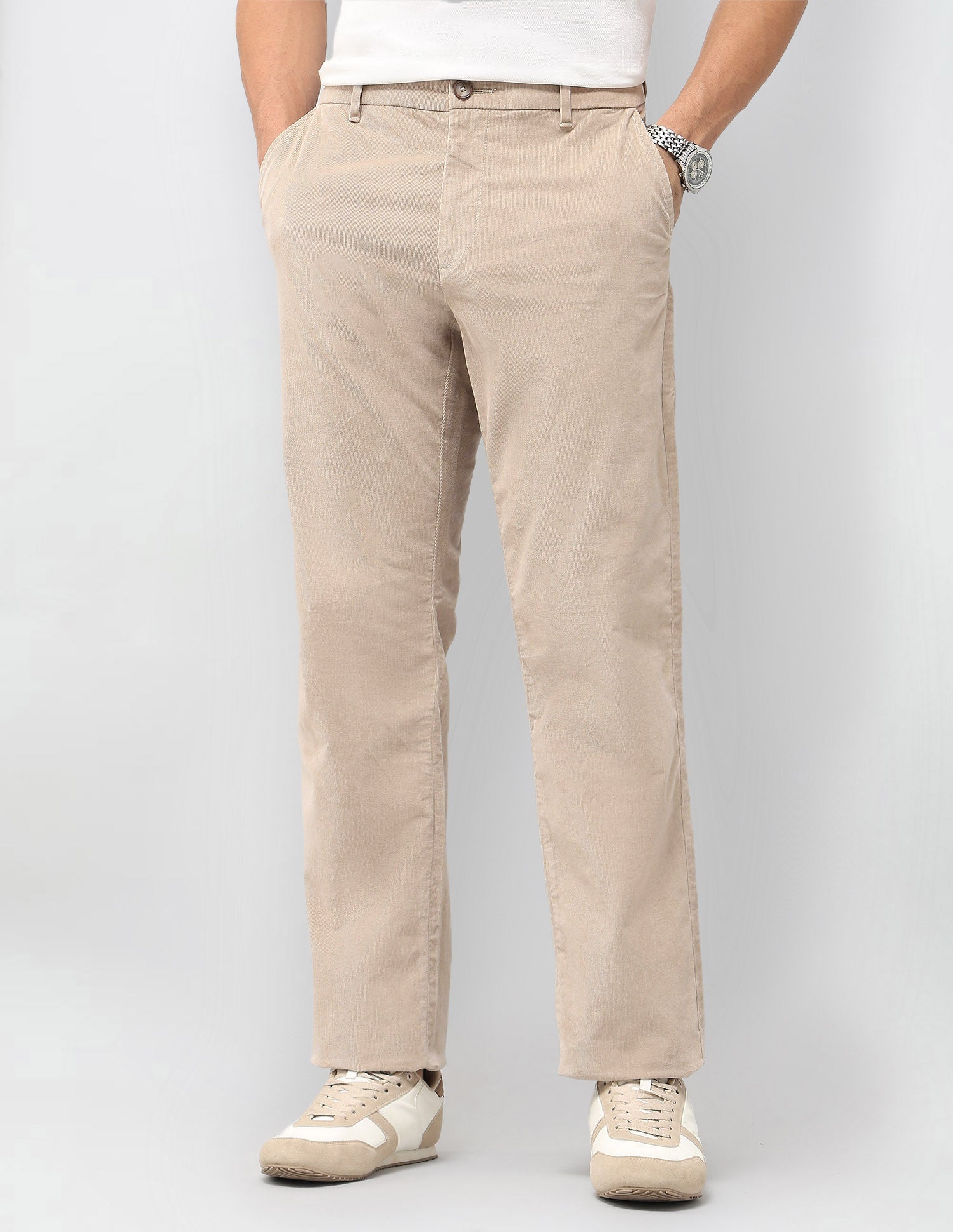 Riley Straight Fit Corduroy Trousers