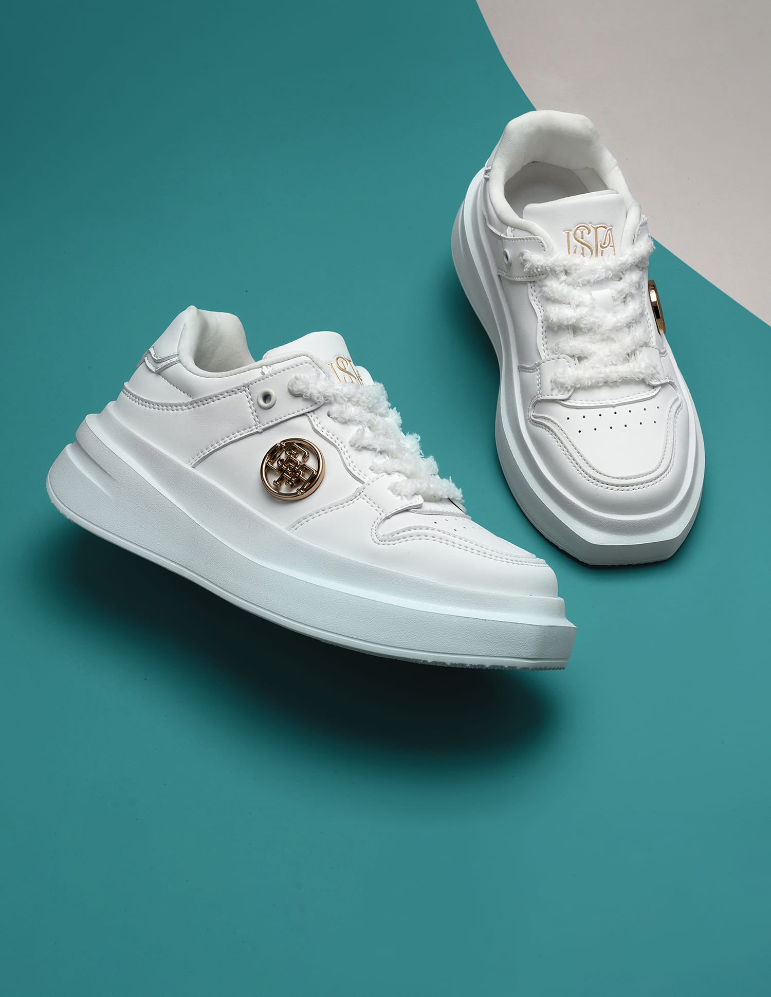Burna White Light Weight Sneaker Shoes White - U.S. Polo Assn. India | Large