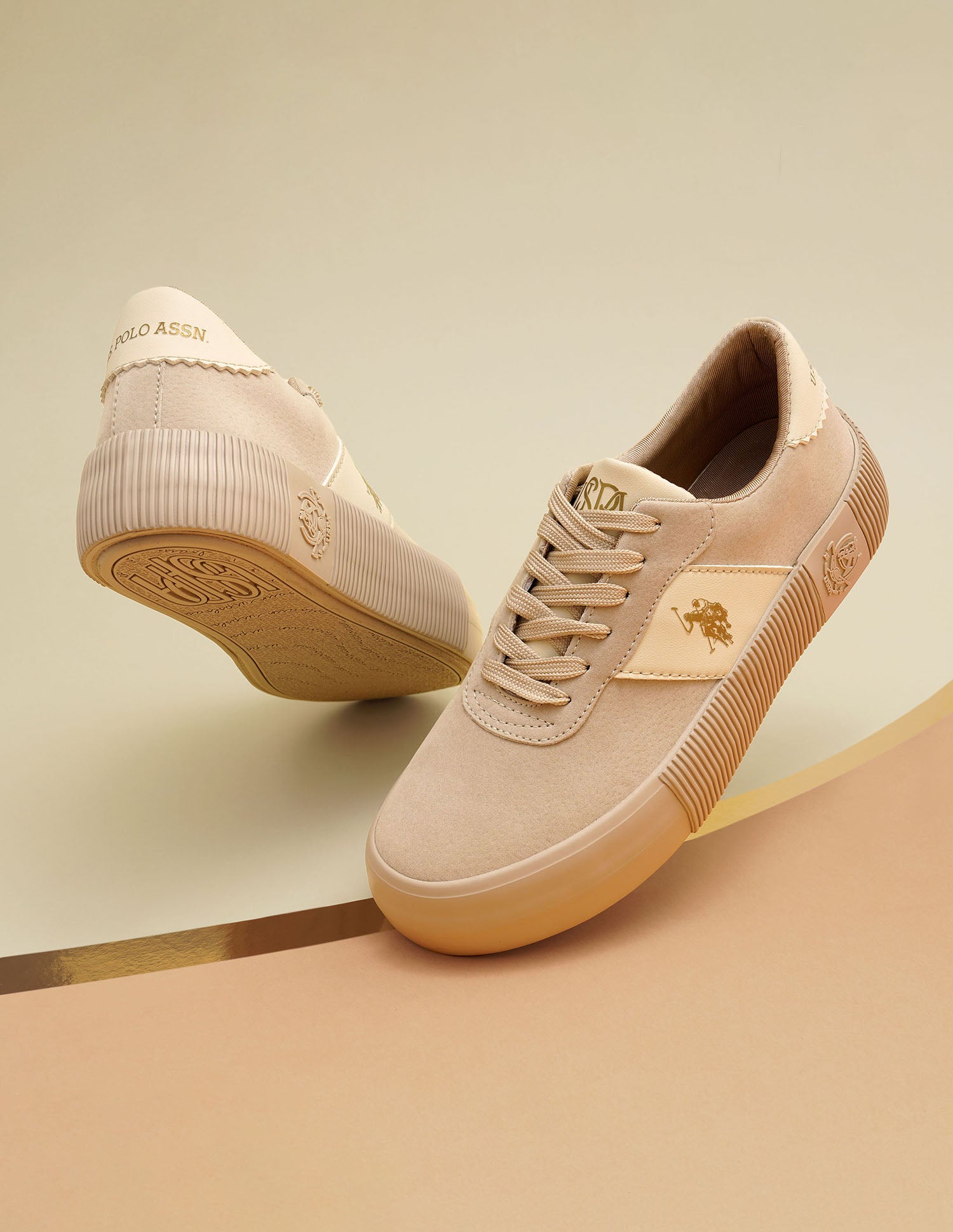 U.S. Polo Assn. Women Cordela 3.0 Round Toe Lace-Ups Sneakers