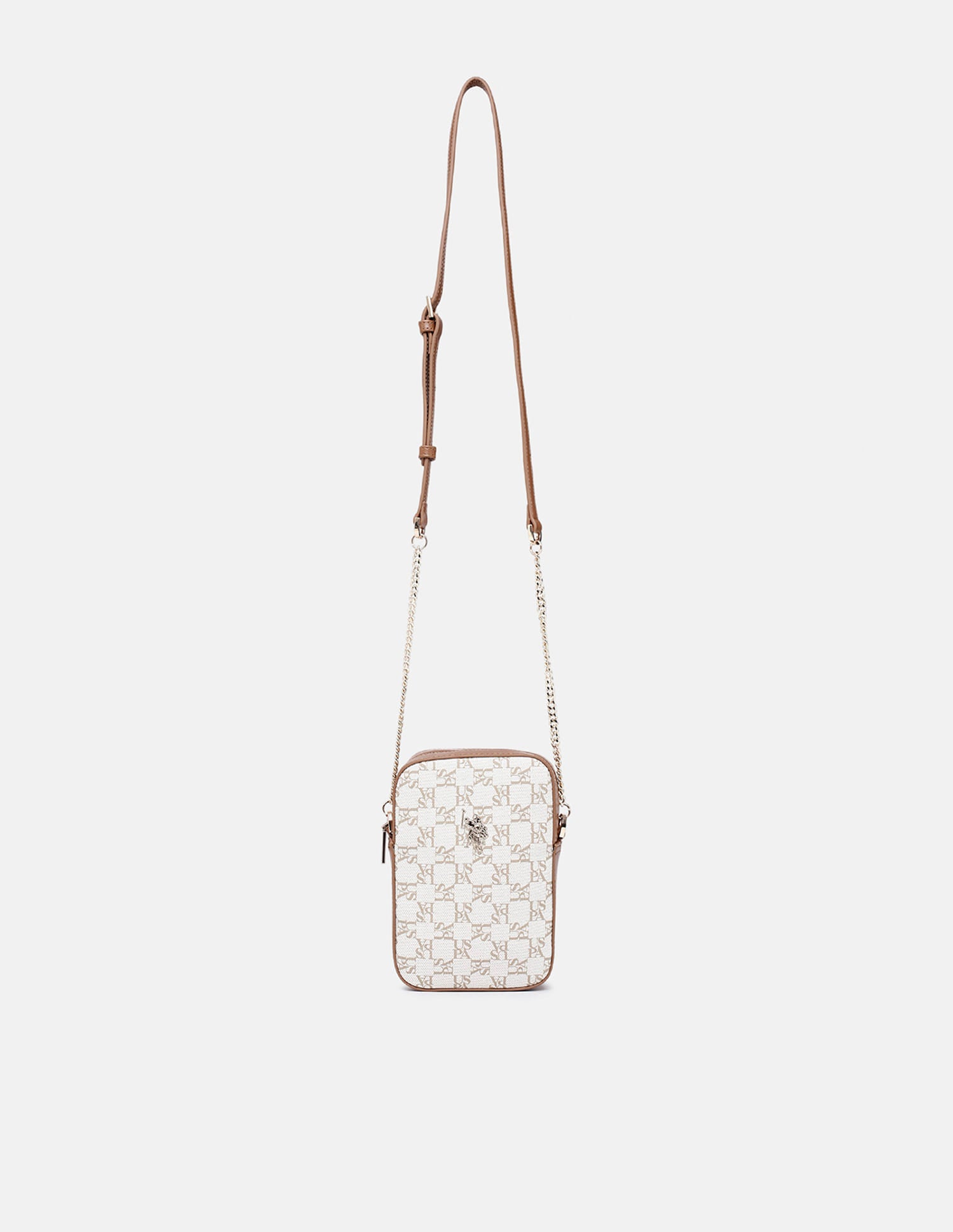 Cruz Monogram Crossbody Bag Beige - U.S. Polo Assn. India | Large