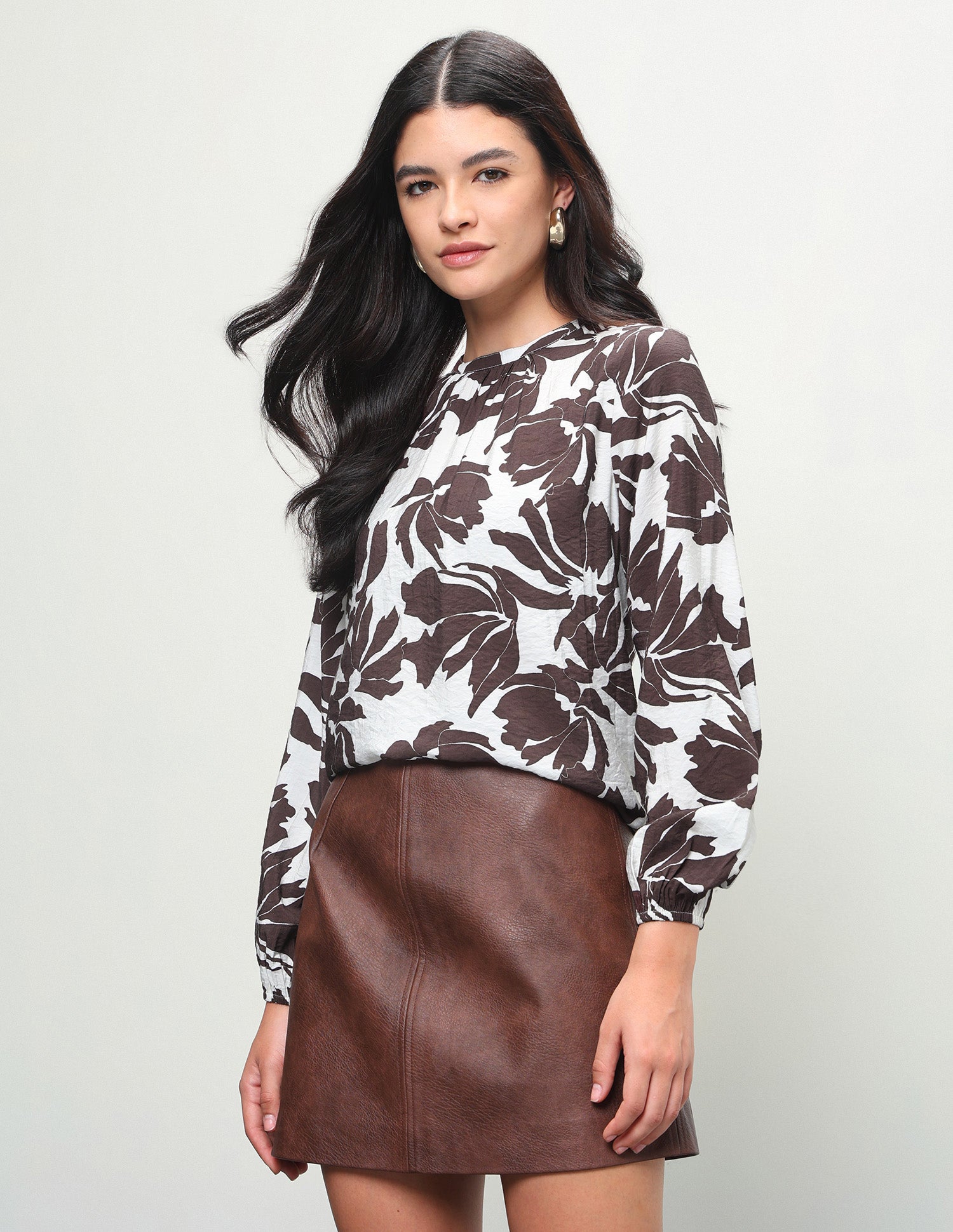 Abstract Printed Regular Fit Top