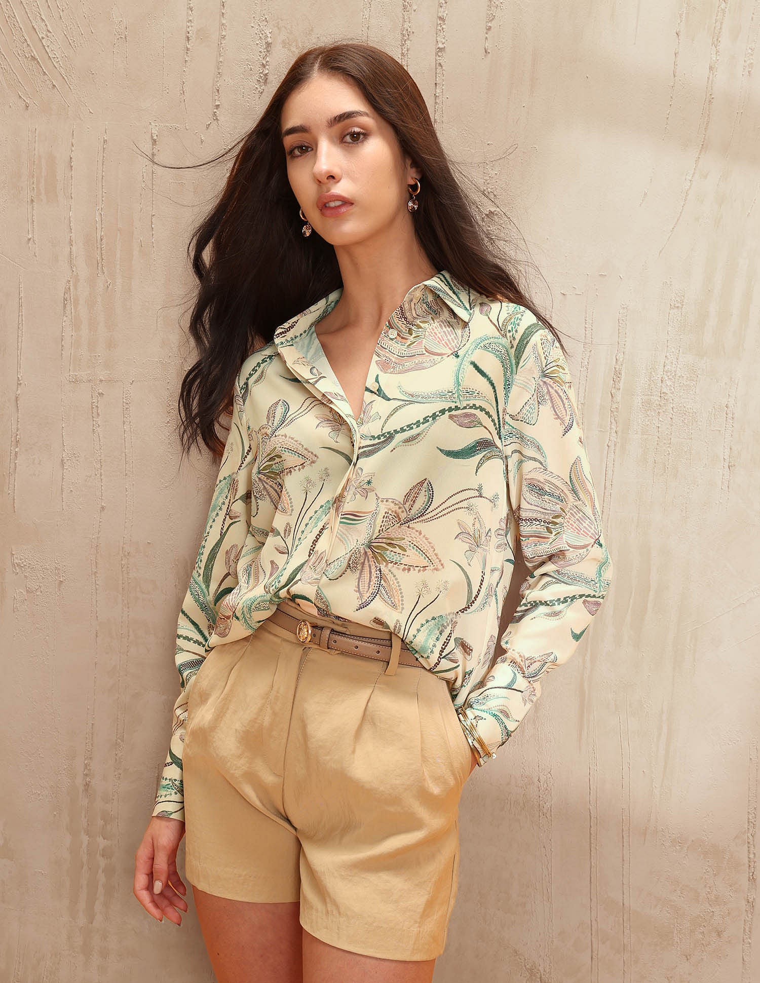 Regular Fit Floral Printed Shirt