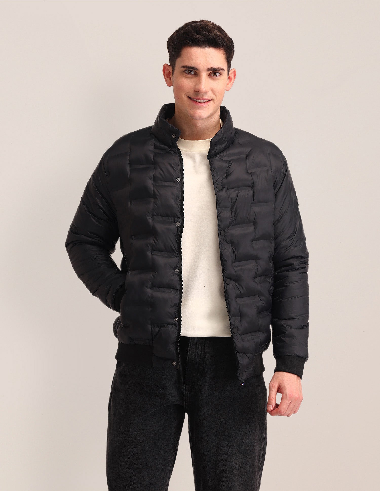 Solid Puffer Jacket