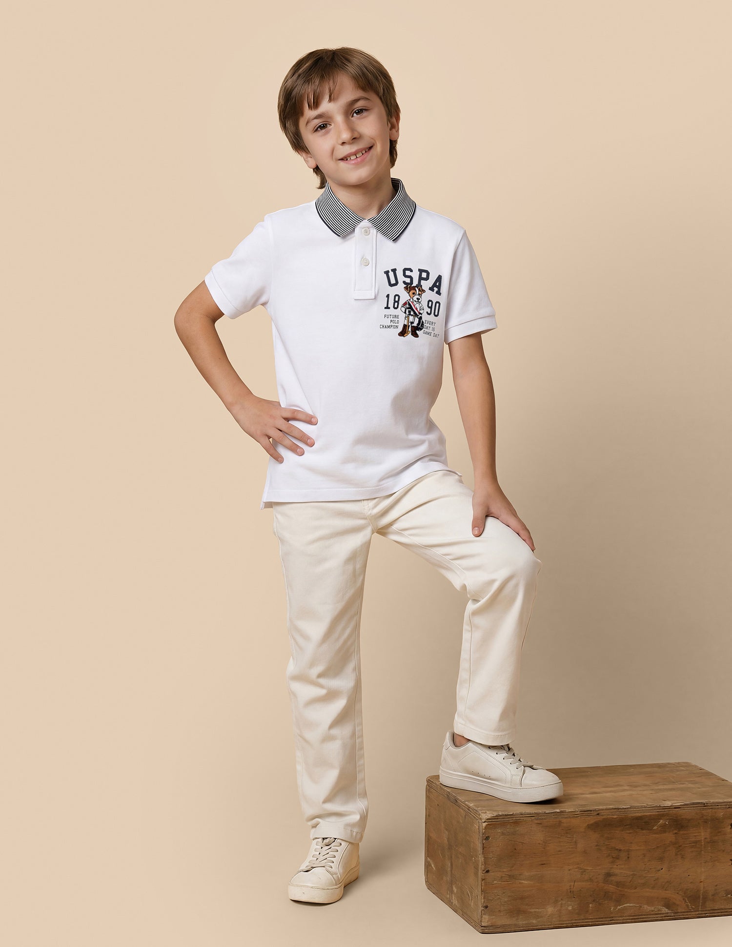 Graphic Printed Regular Fit Polo Shirt