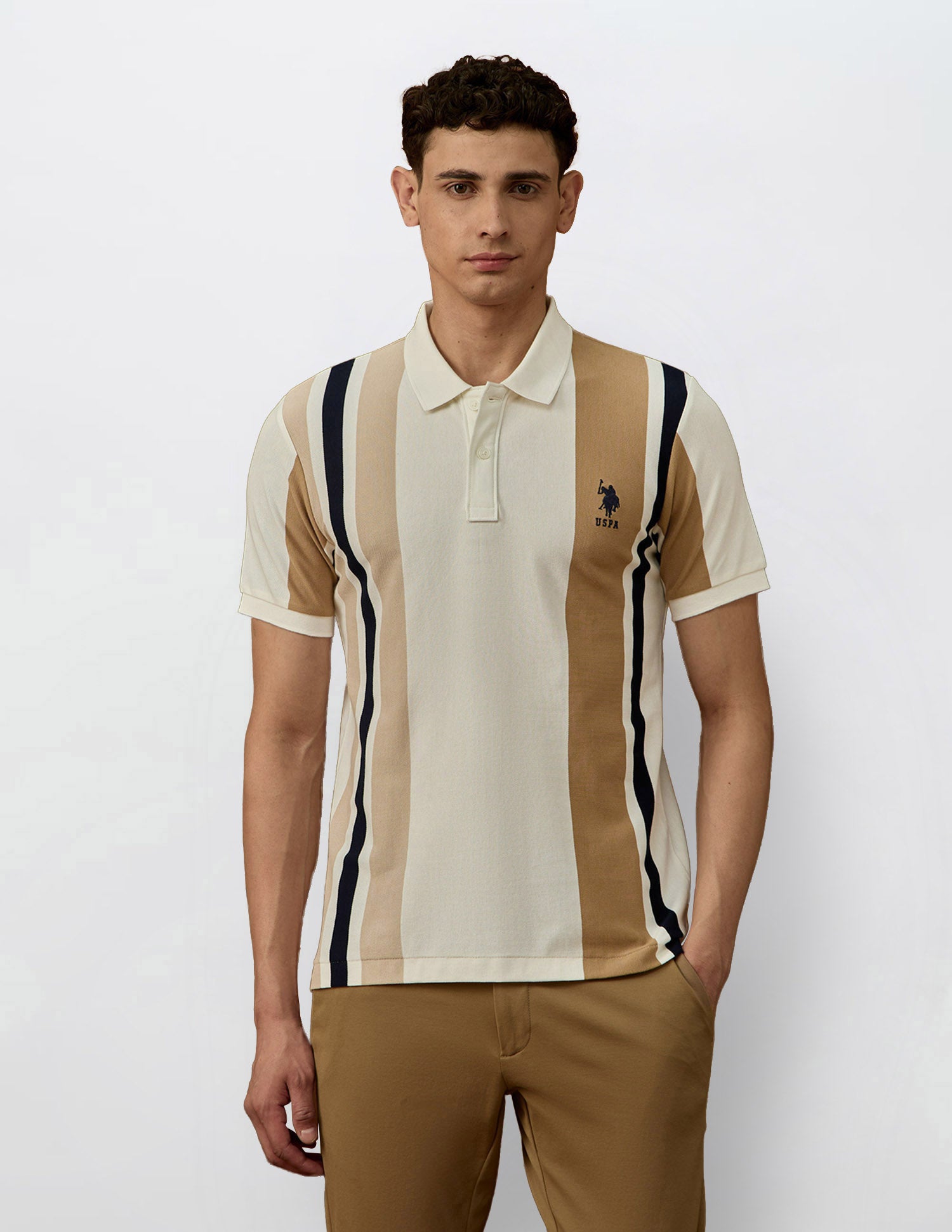 Colorblocked Varsity Theatre Polo Shirt