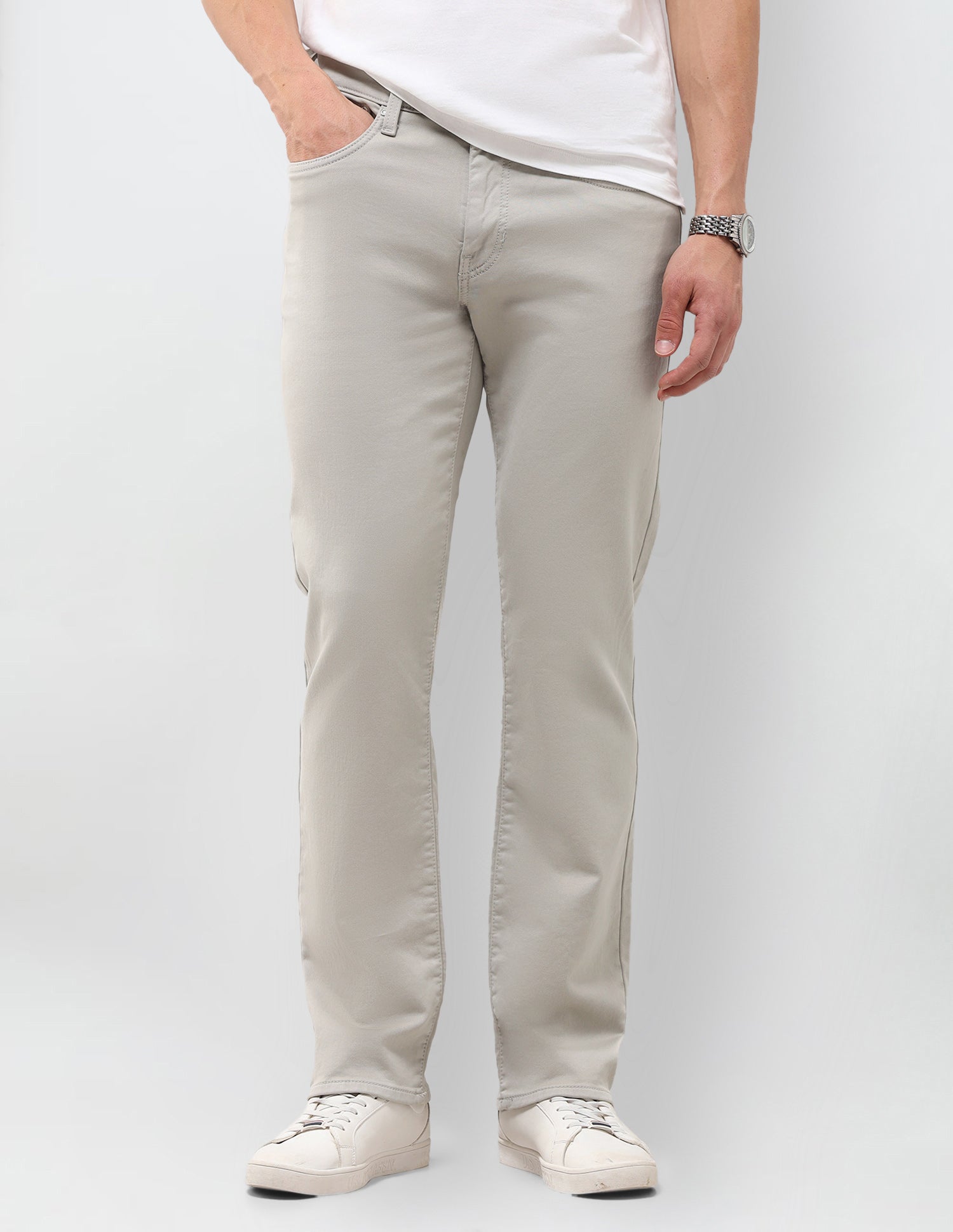 Harold Slim Straight Grey Jeans Grey - U.S. Polo Assn. India | Large