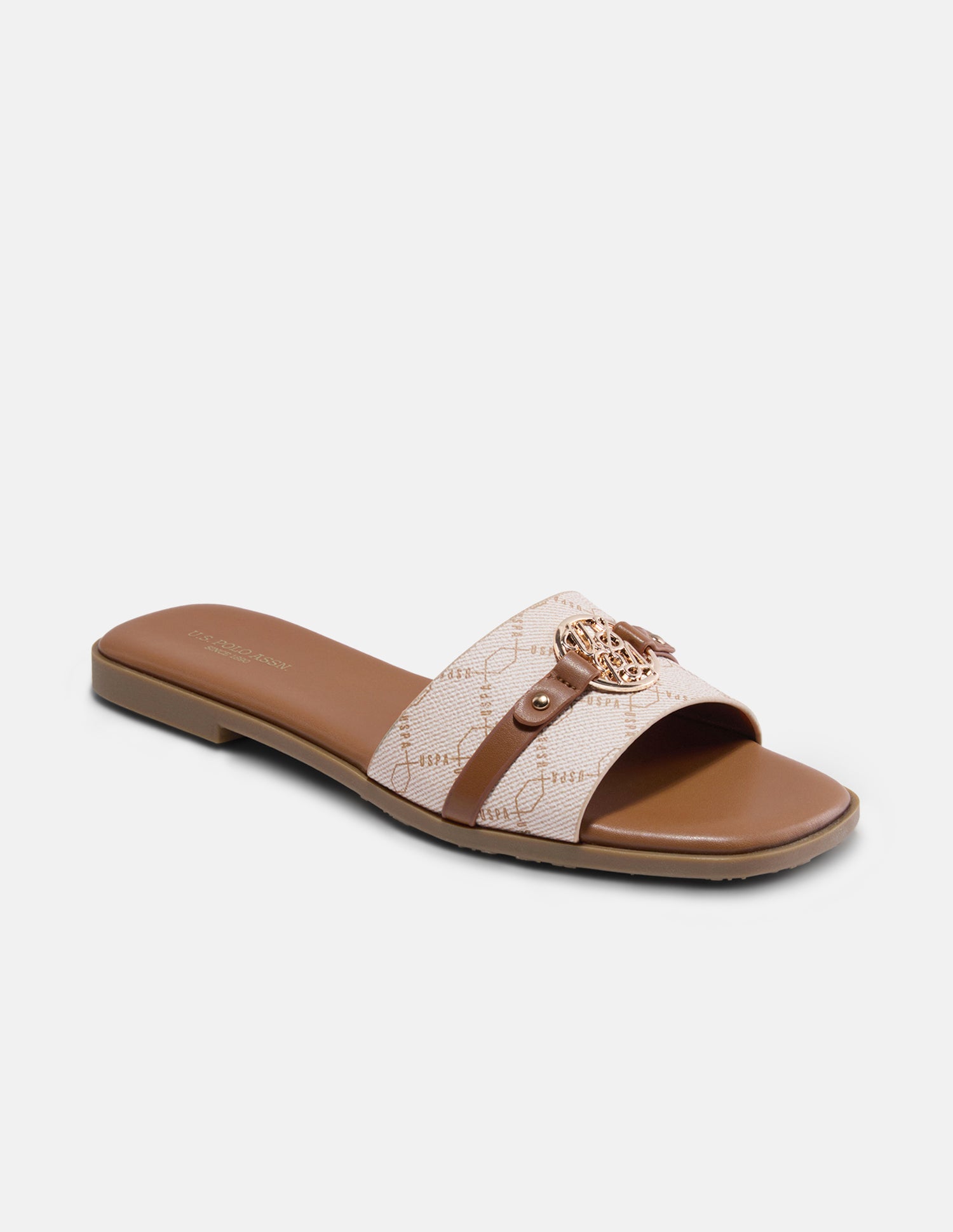 Monogram Adara Sandals Off White - U.S. Polo Assn. India | Large