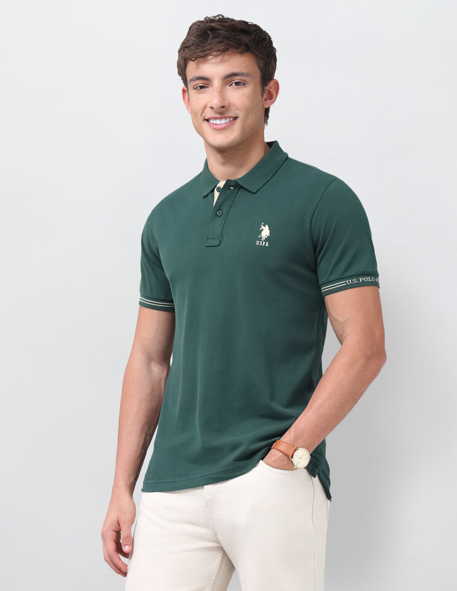 Solid Regular Fit Polo Shirt