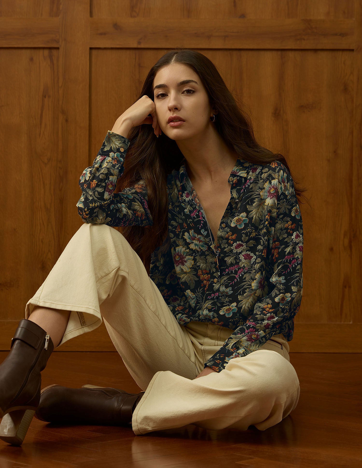 Regular Fit Floral Printed Shirt