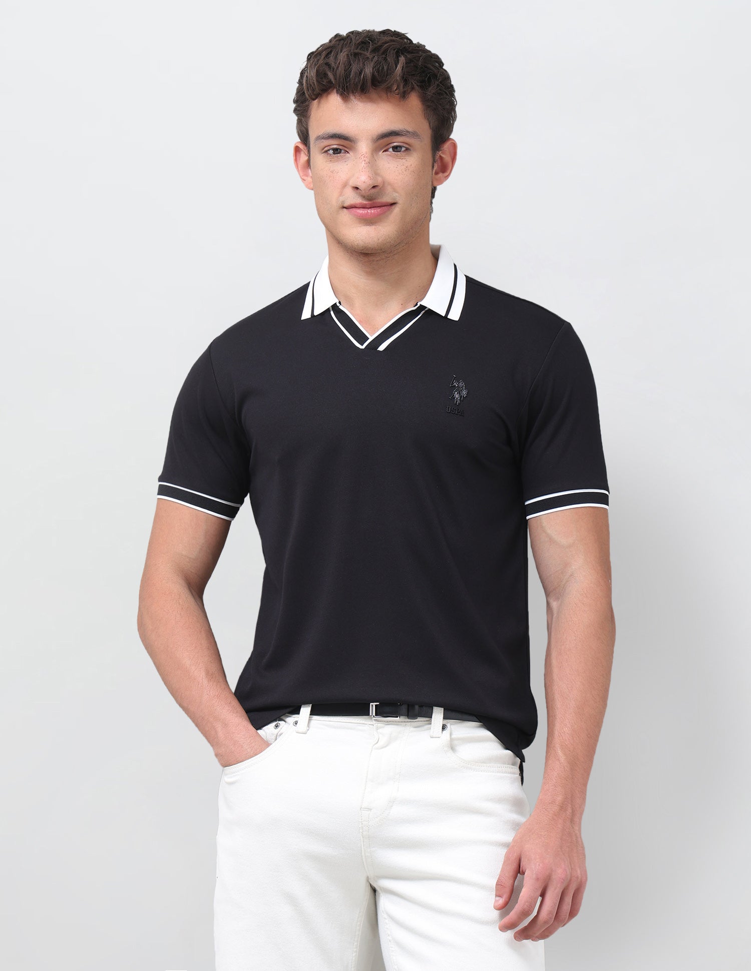 Solid Slim Fit Polo Shirt