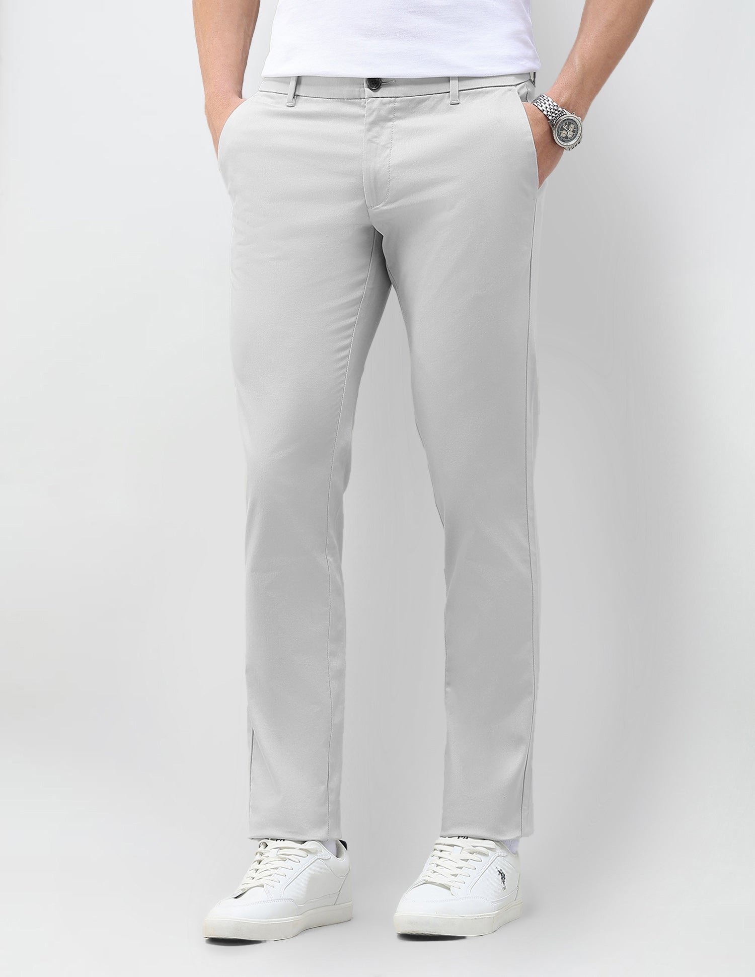 Denver Slim Fit Dobby Trousers