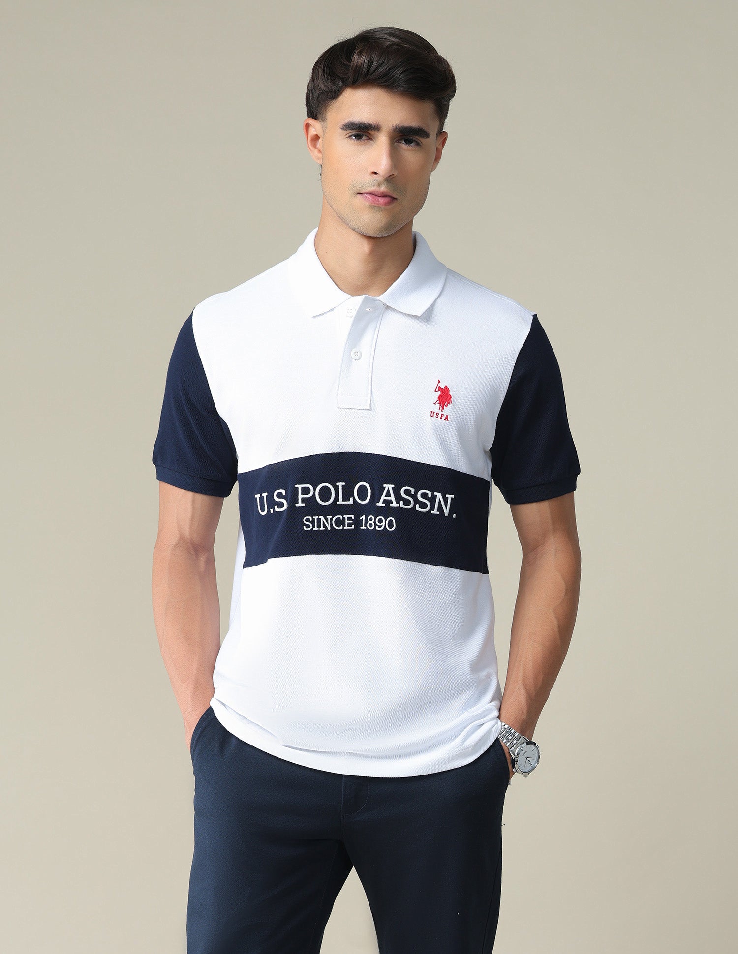 Embroidered Rugby Polo Shirt