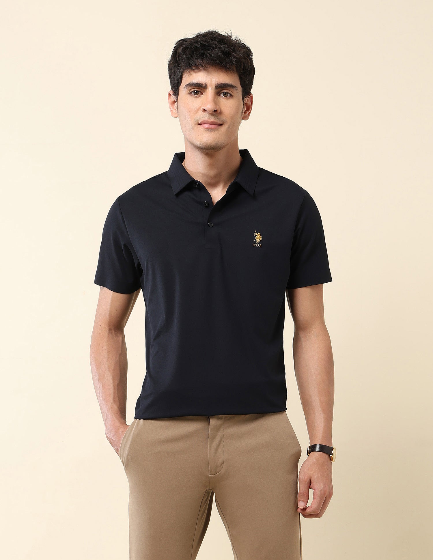 Slim Fit Gentlemans Club Polo Shirt Navy - U.S. Polo Assn. India | Large