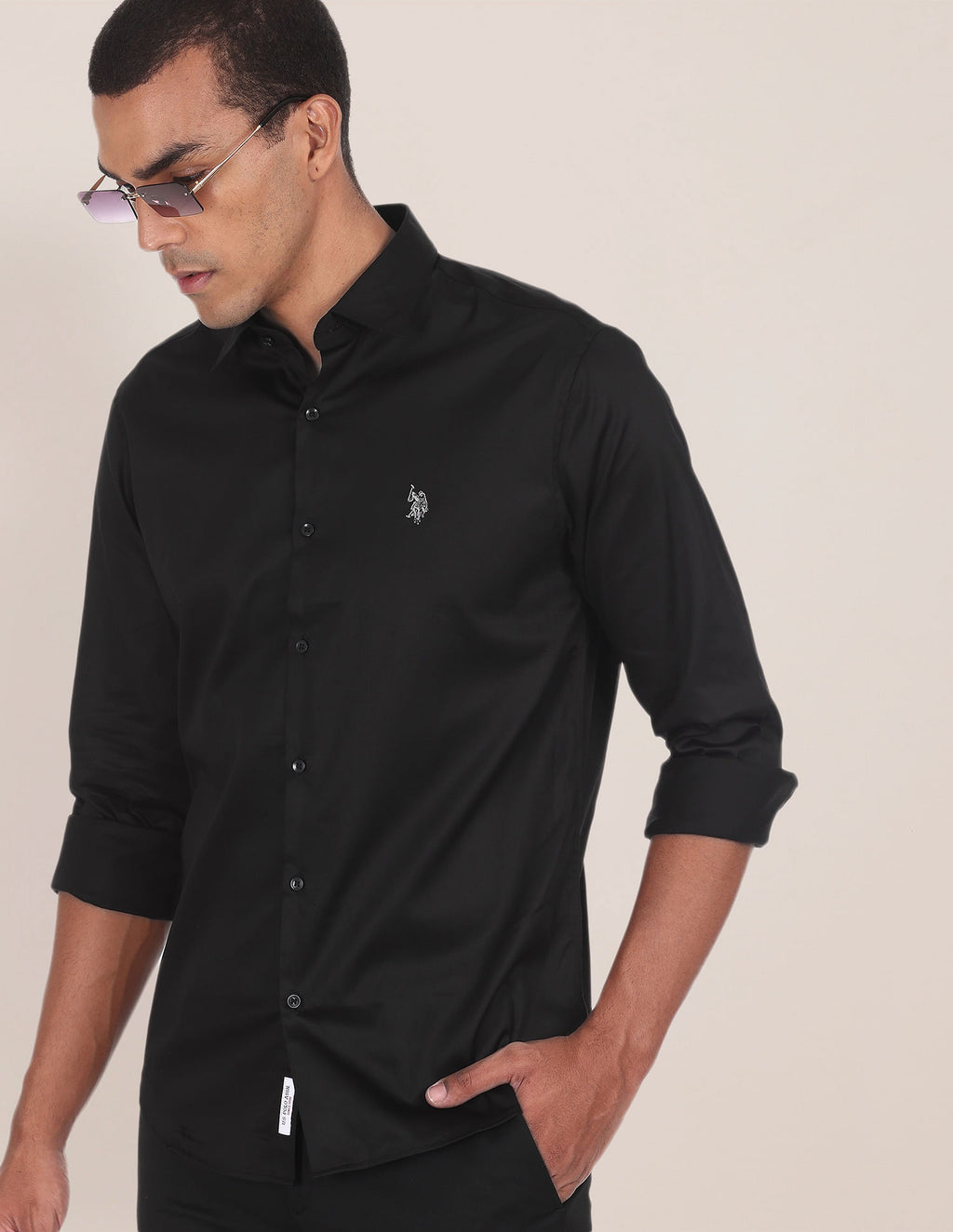 Barrel Cuff Cotton Stretch Shirt