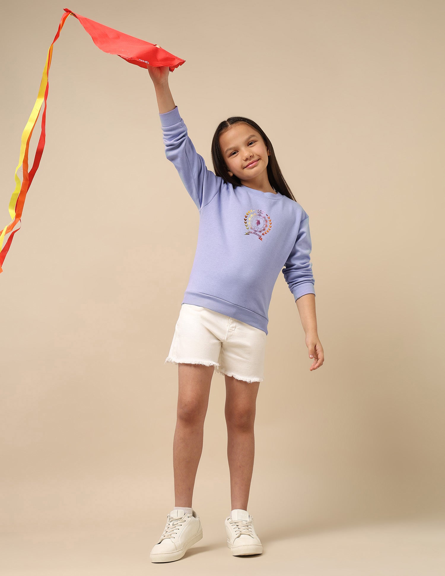 Girls Graphic Print Sweatshirt