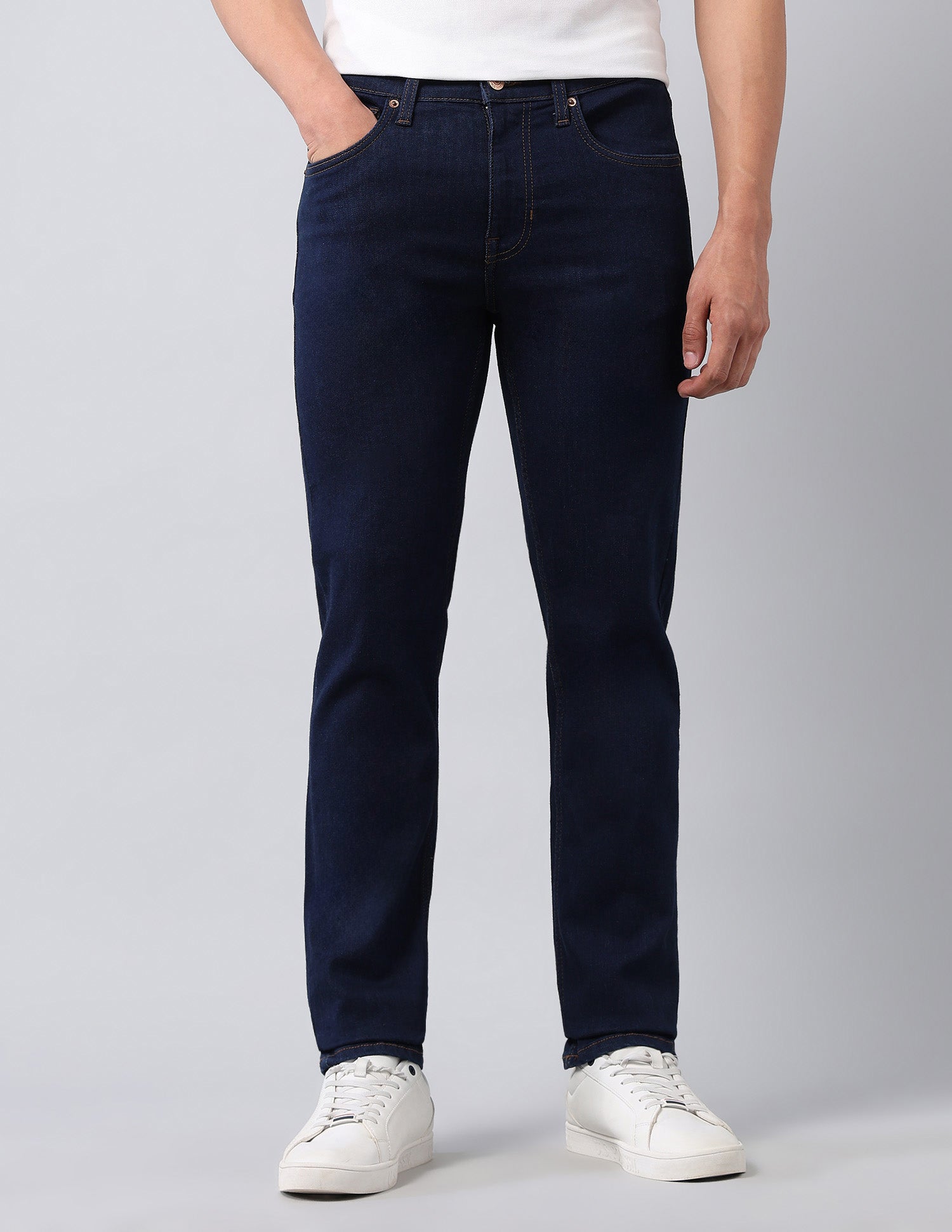 Regallo Skinny Fit Blue Jeans Dark Blue - U.S. Polo Assn. India | Large