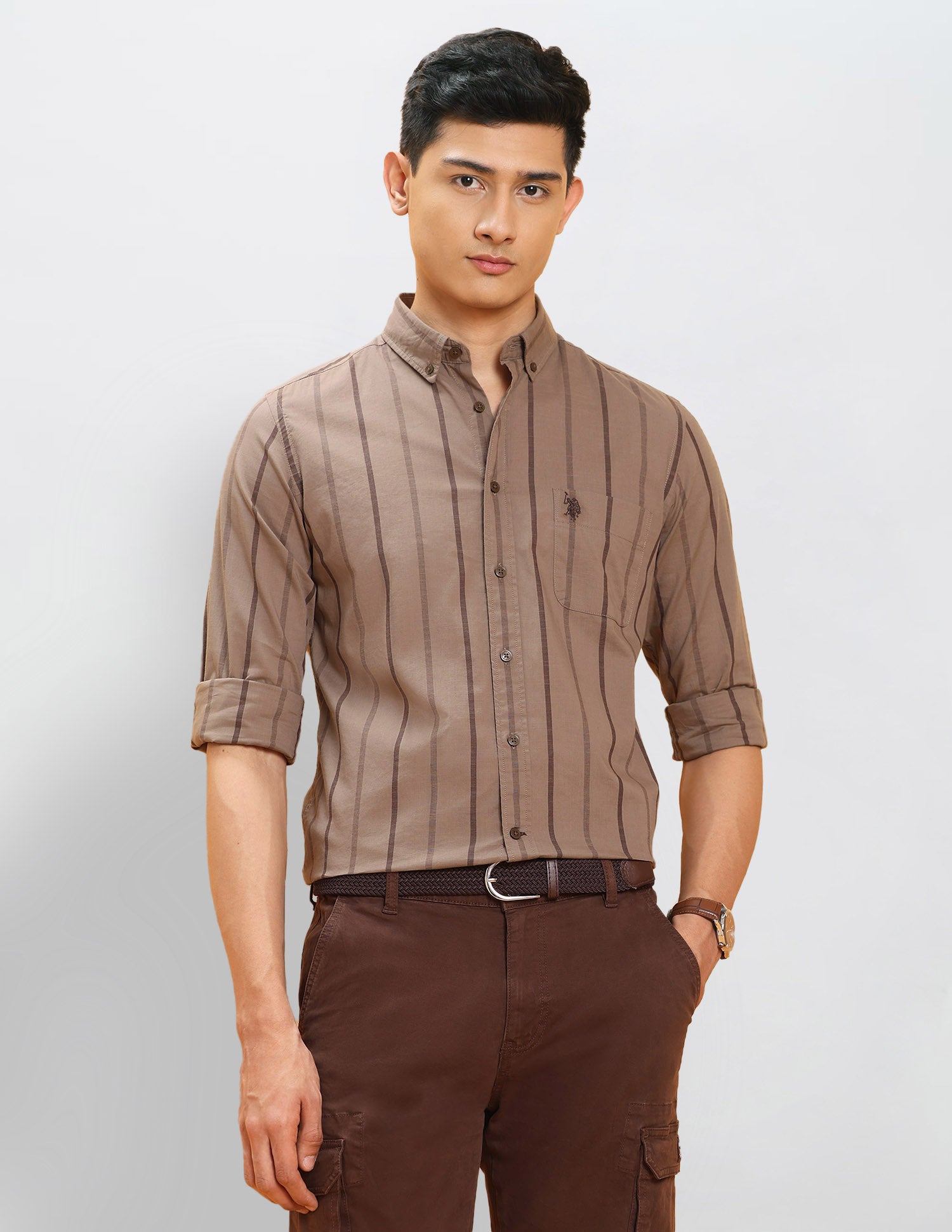 Vertical Striped Pure Cotton Shirt