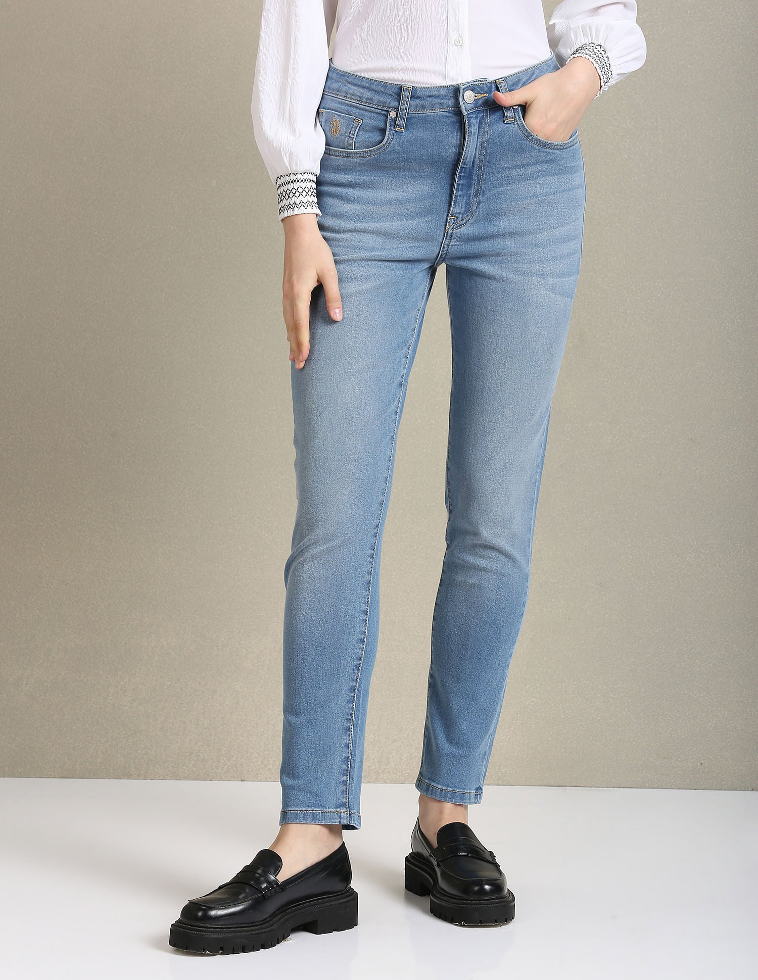 Slim Fit Blue Jeans