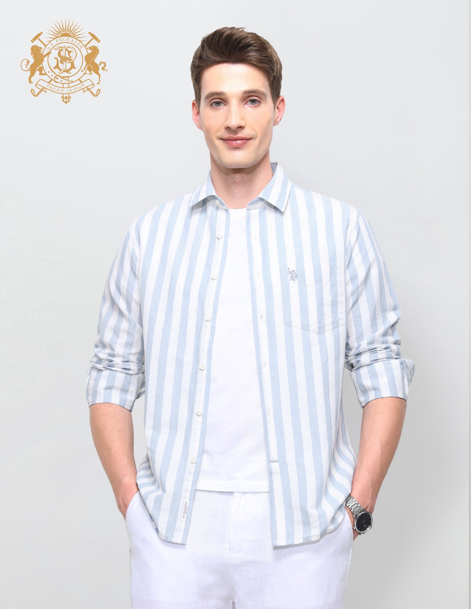 Vertical Striped Regular Fit Shirt
