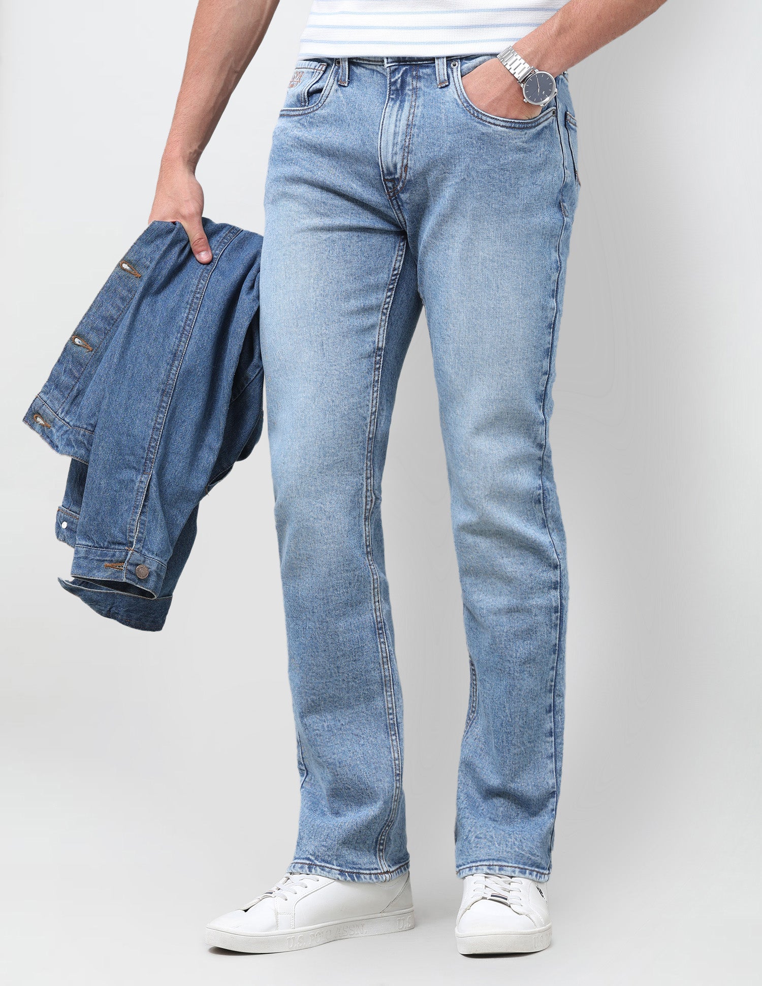 Harold Slim Straight Fit Blue Jeans