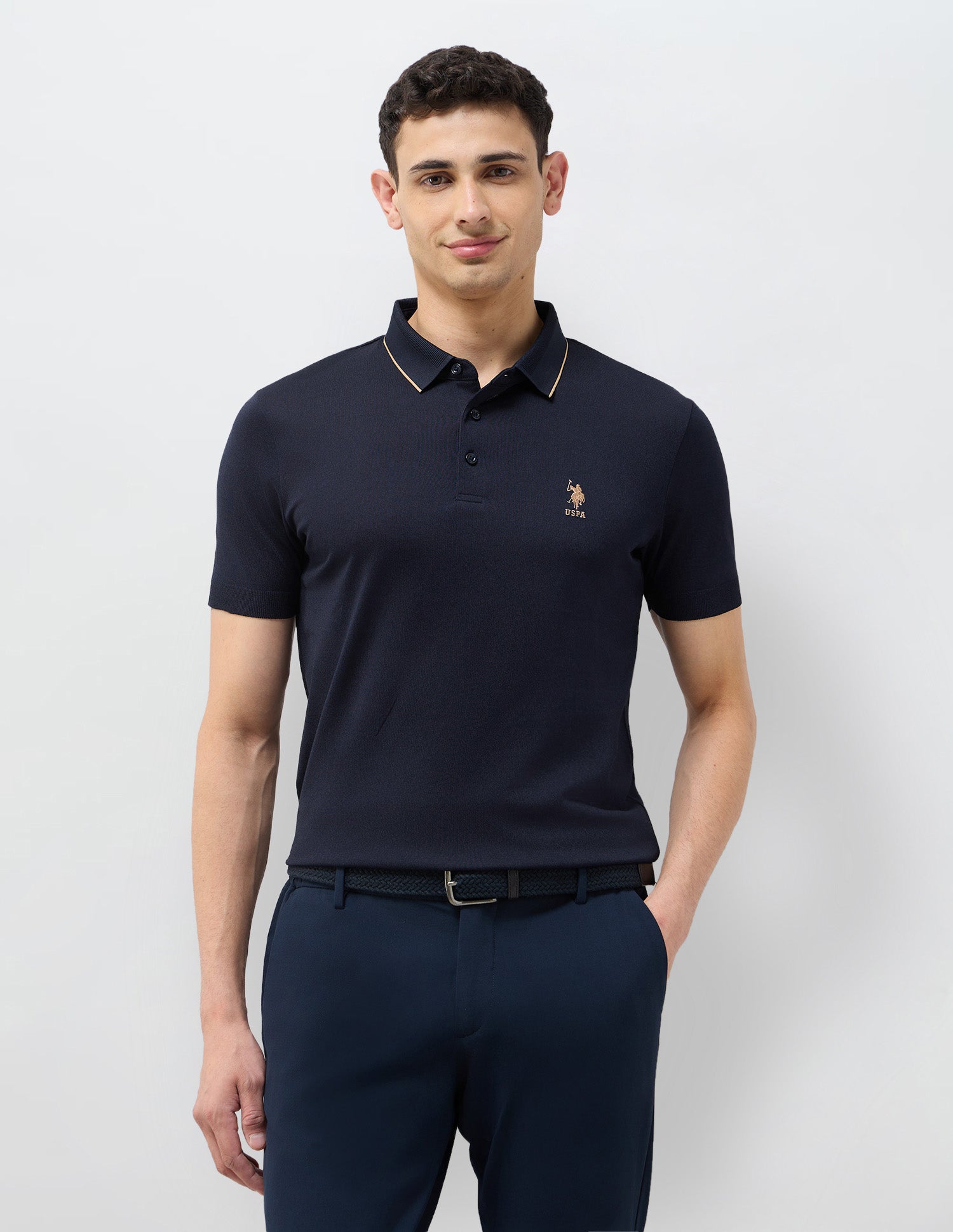 Solid Slim Fit Polo Shirt