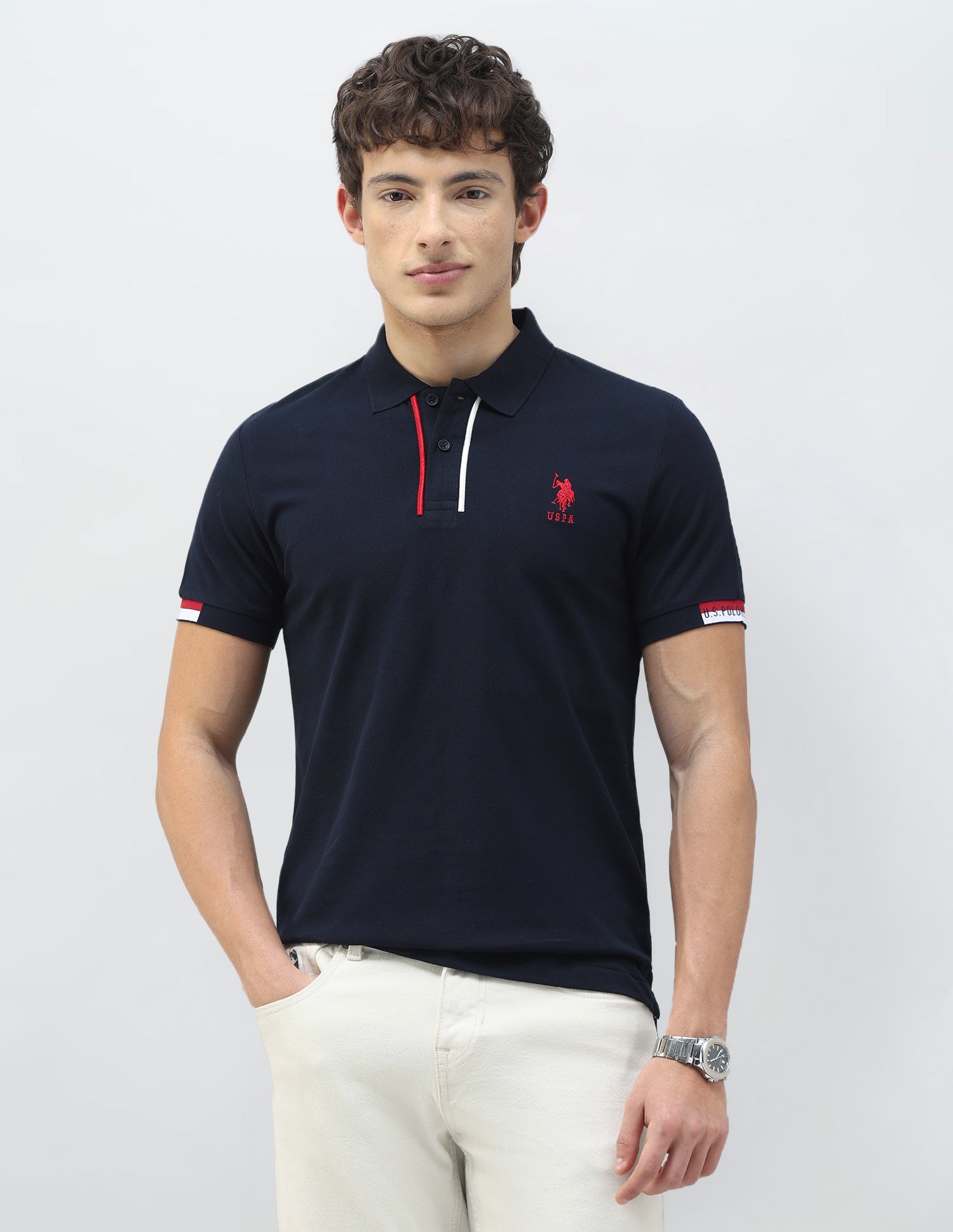 New Port Marina Solid Polo Shirt