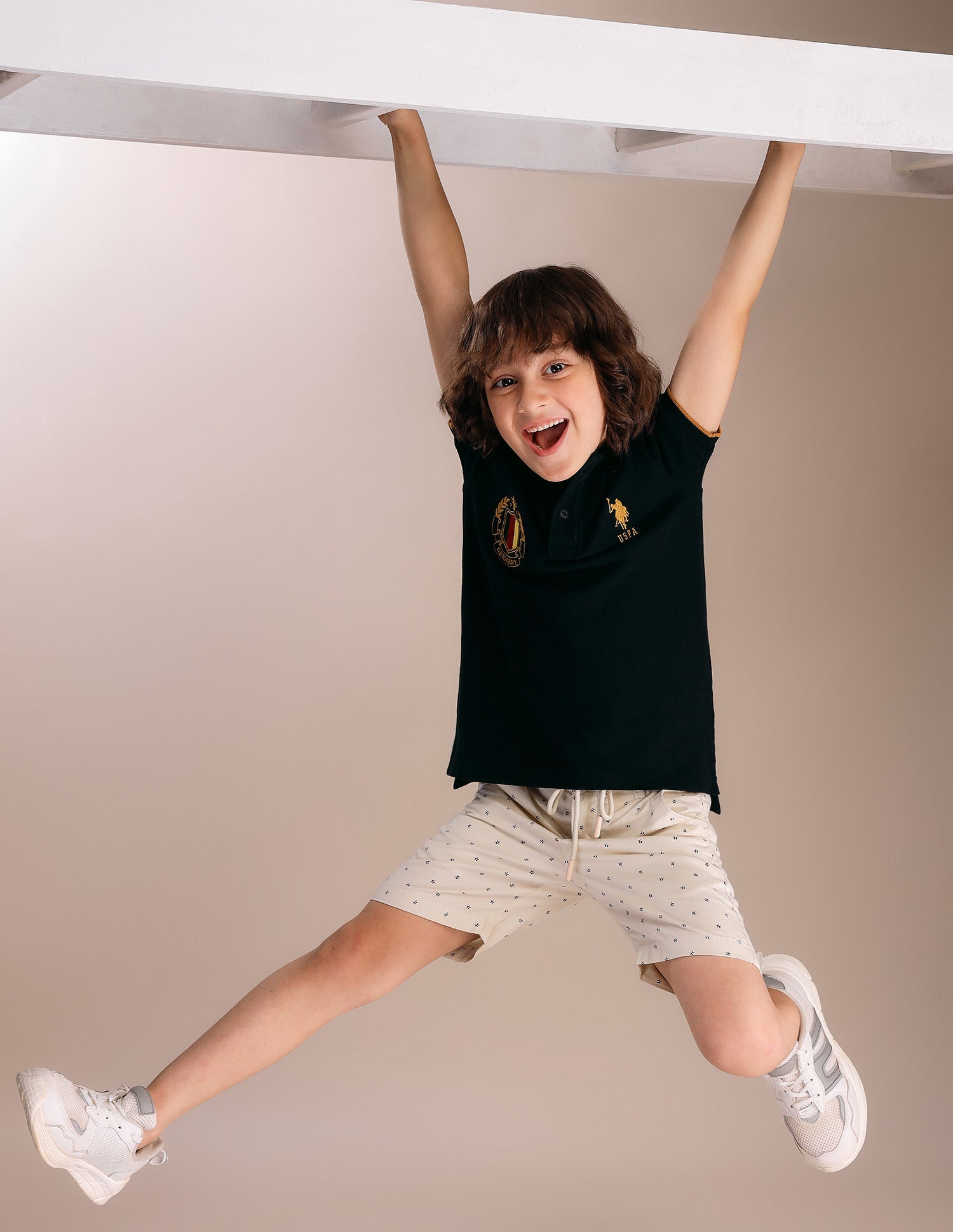 Boys Appliqued Regular Fit Polo Shirt