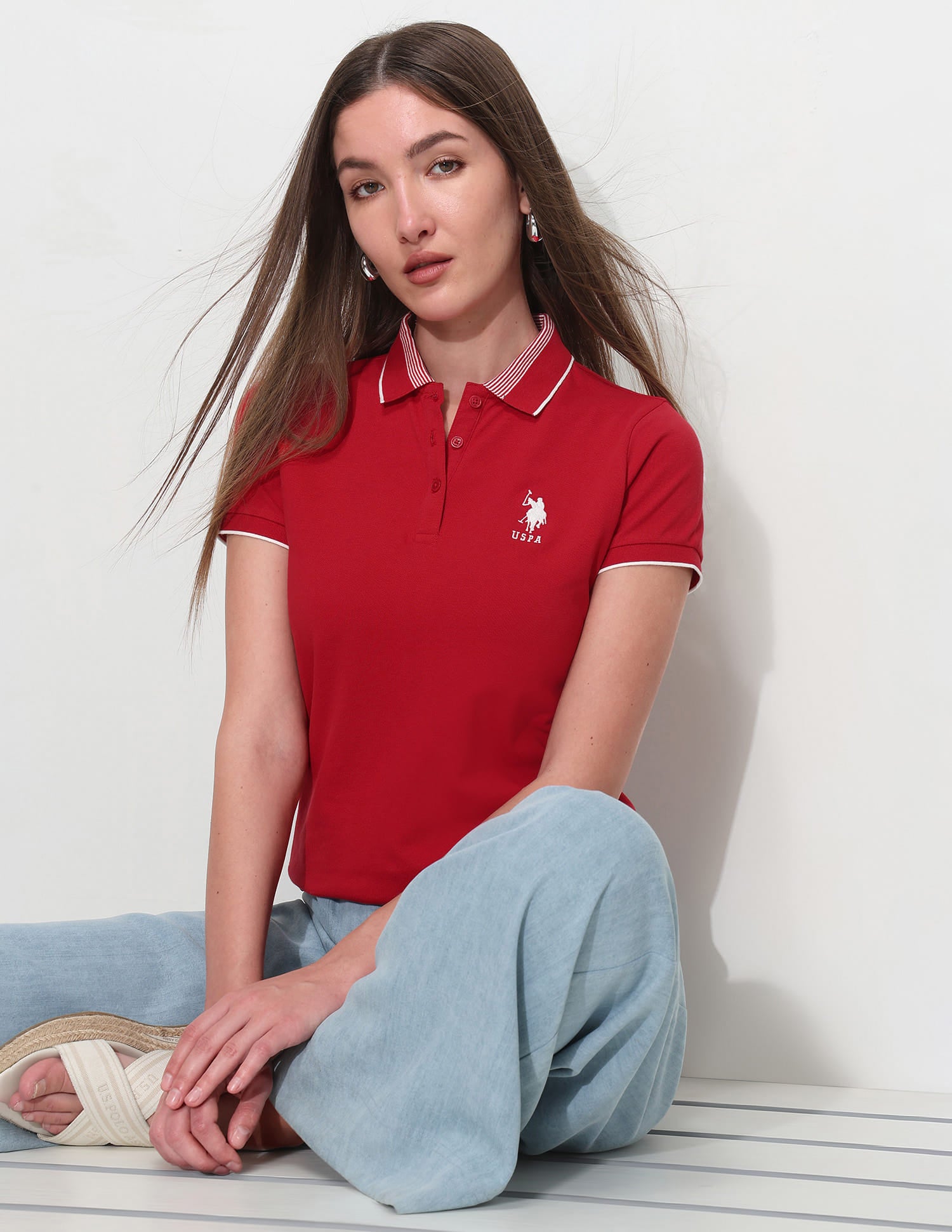 Regular Fit Solid Polo Shirt