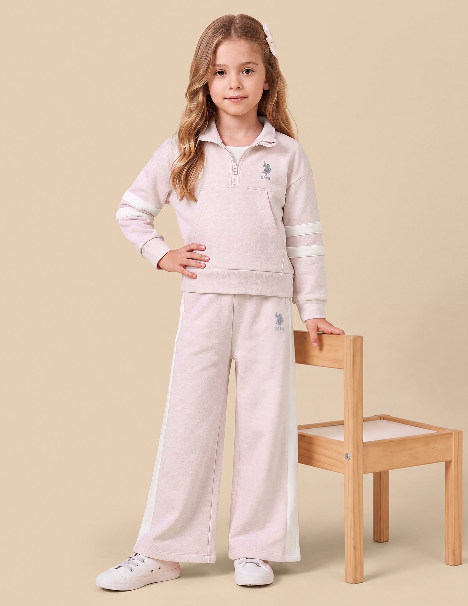 Solid Loose Fit Track Pants Pink - U.S. Polo Assn. India | Large