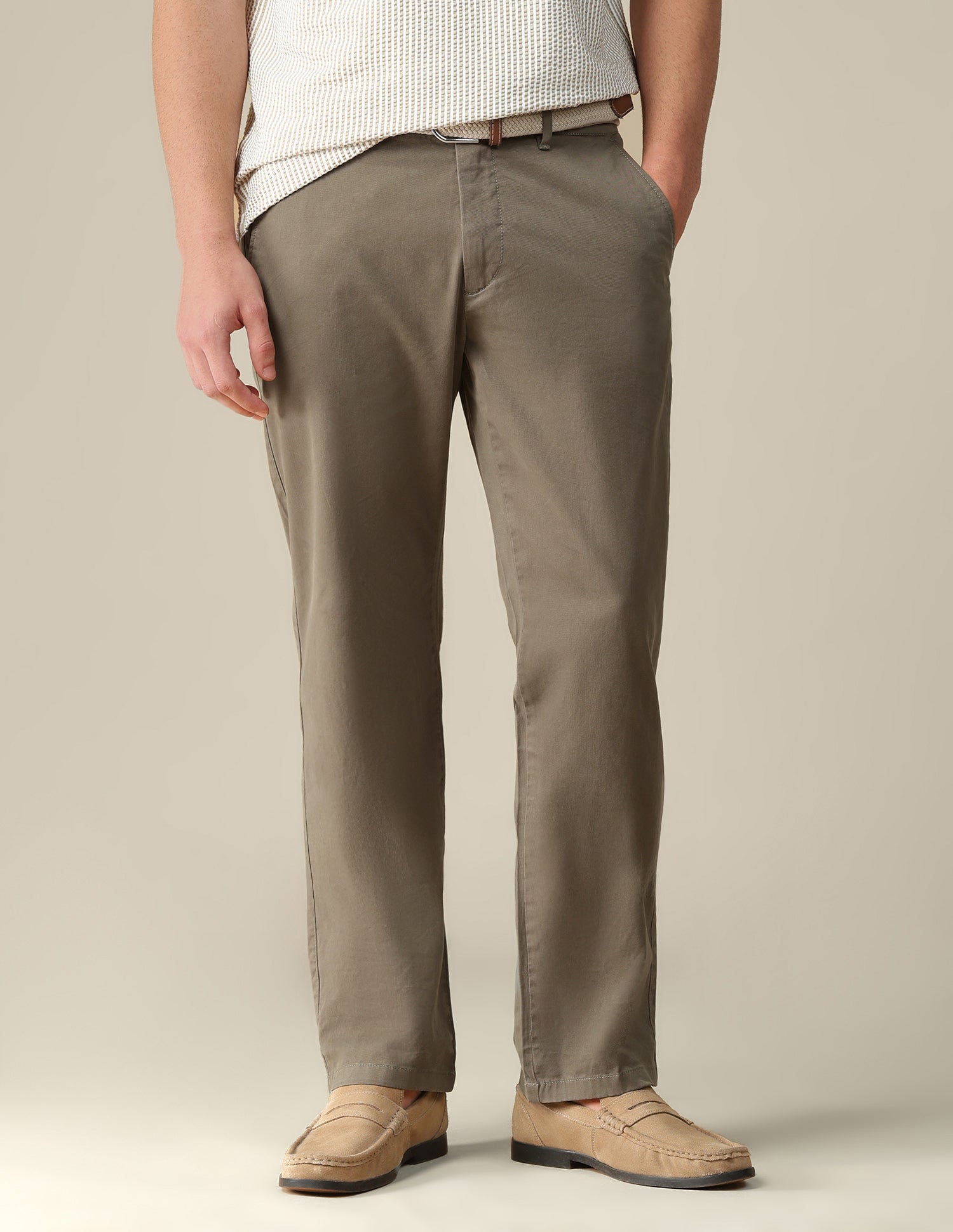 Riley straight fit Twill Trousers