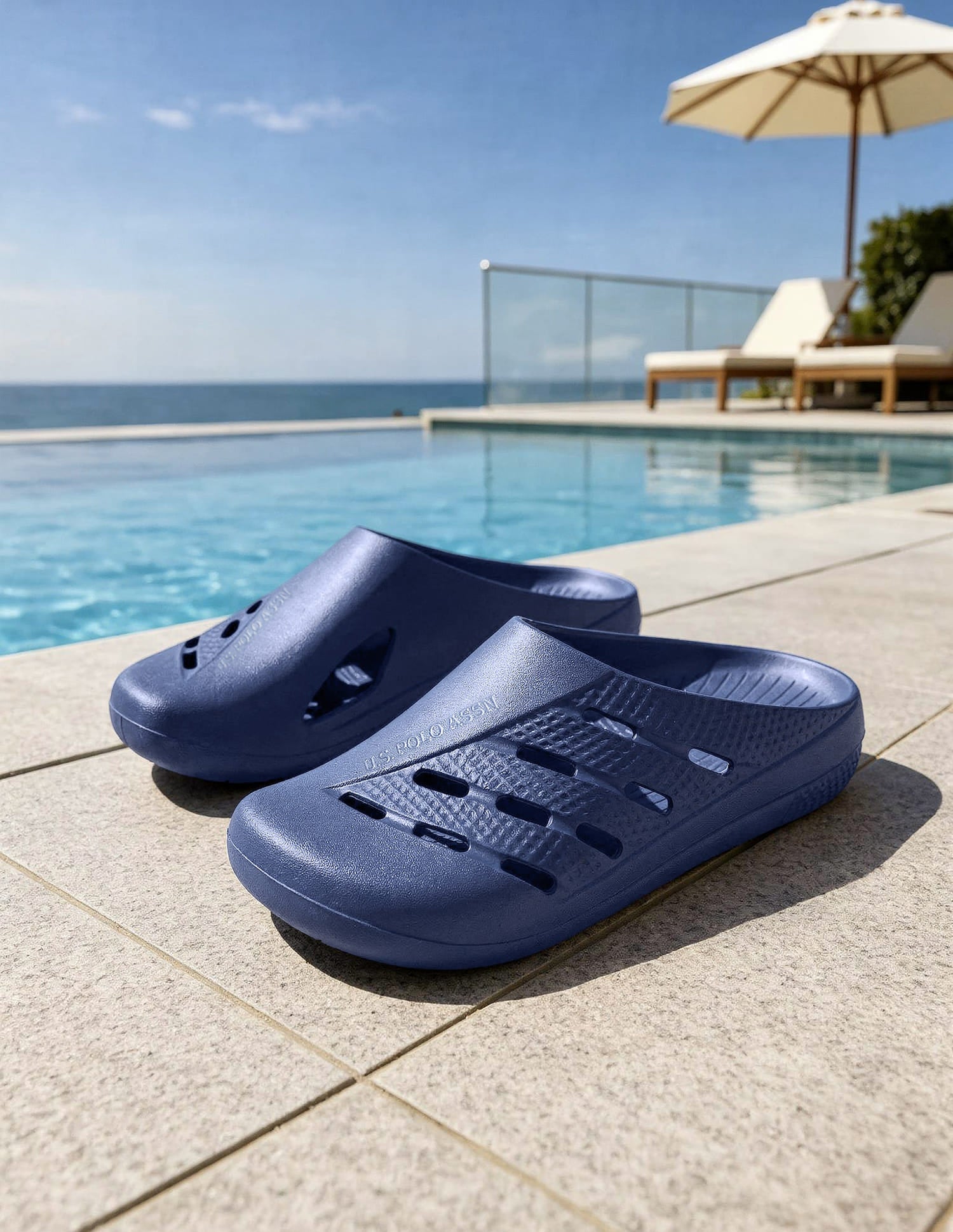Kitz Eva Clogs Navy - U.S. Polo Assn. India | Large