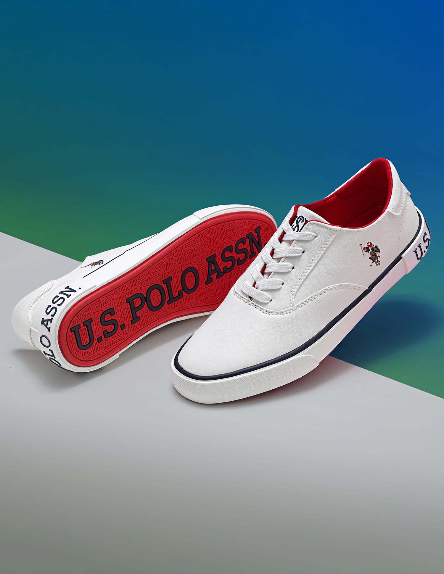 Women Low Top Parker Sneakers White - U.S. Polo Assn. India | Large