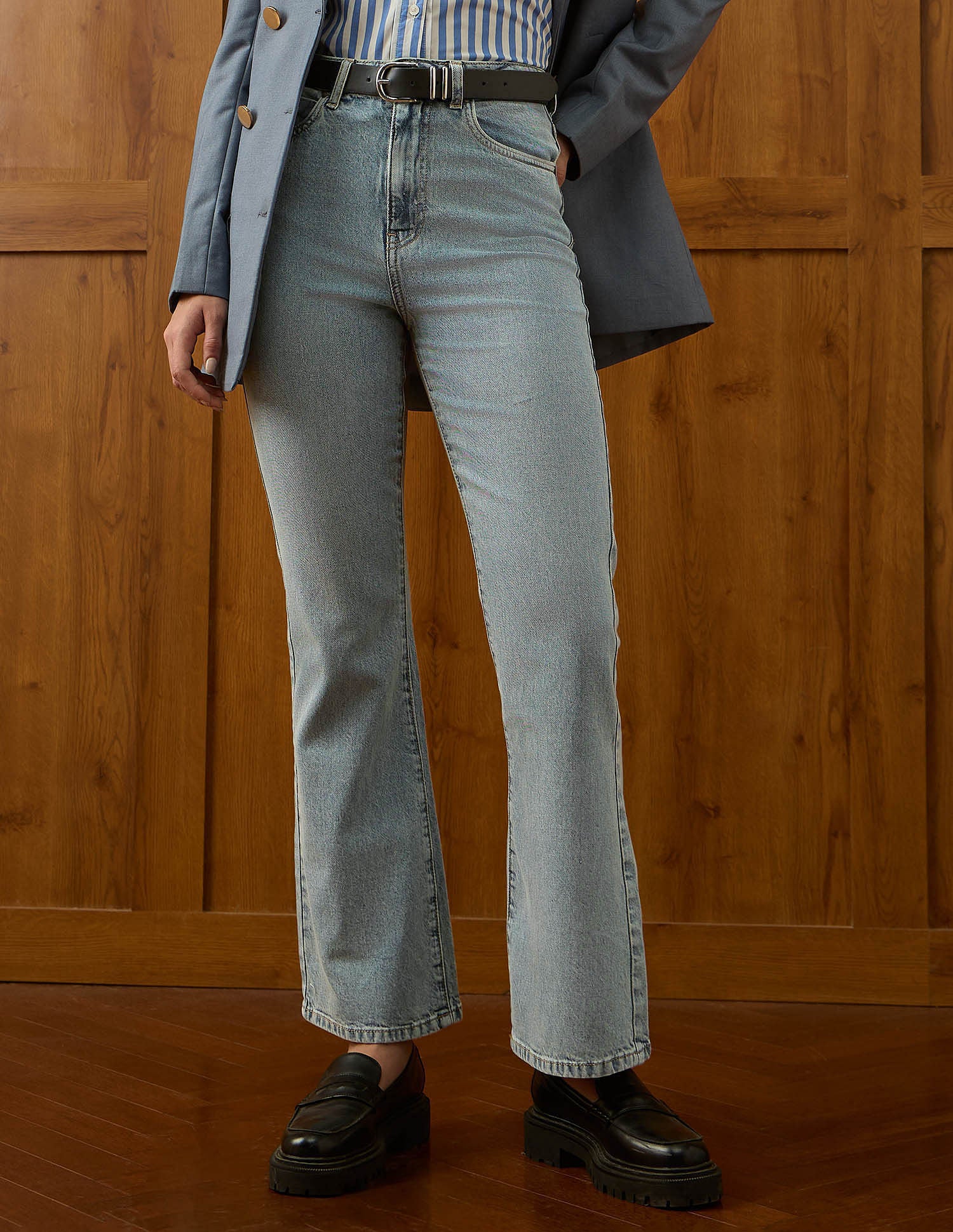 High Rise Bootcut Jeans