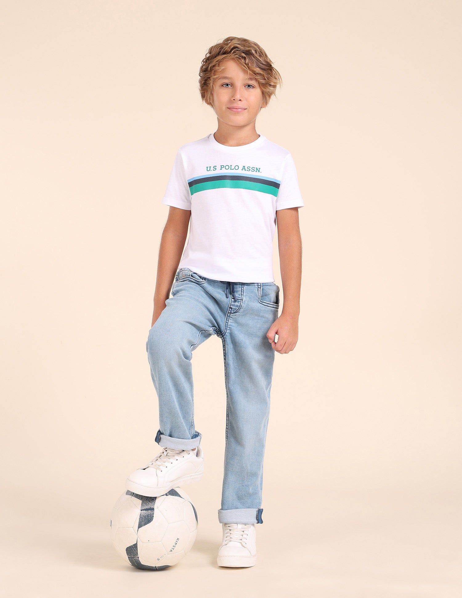 Boys Regular Fit Blue Jeans