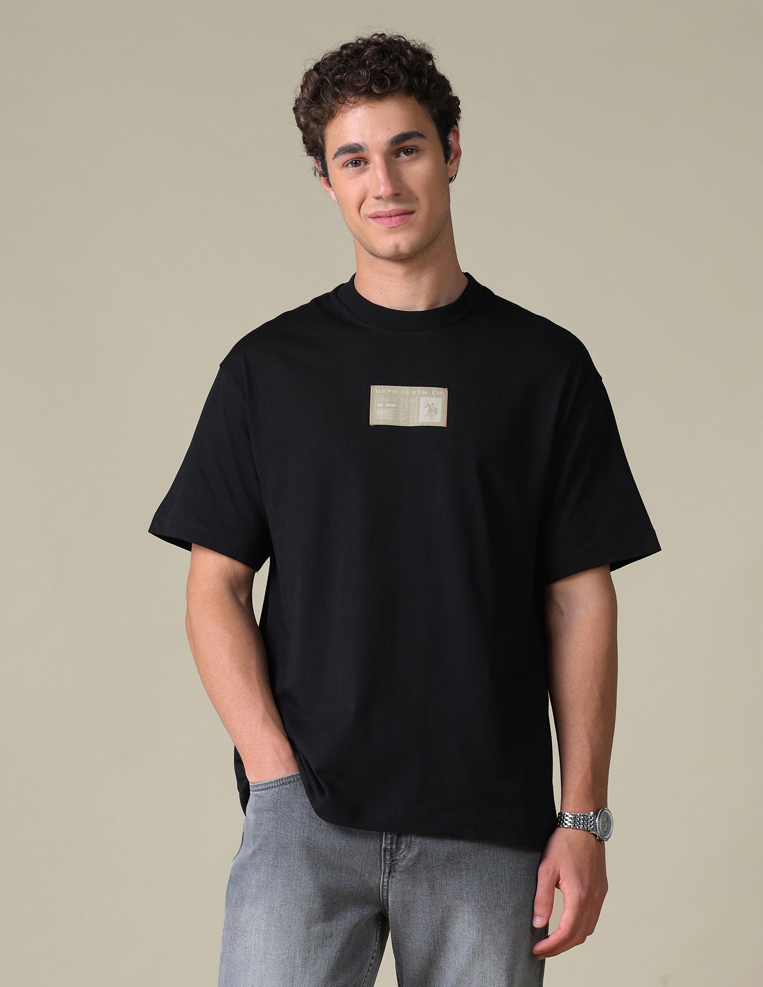 Relaxed Fit Solid T-Shirt