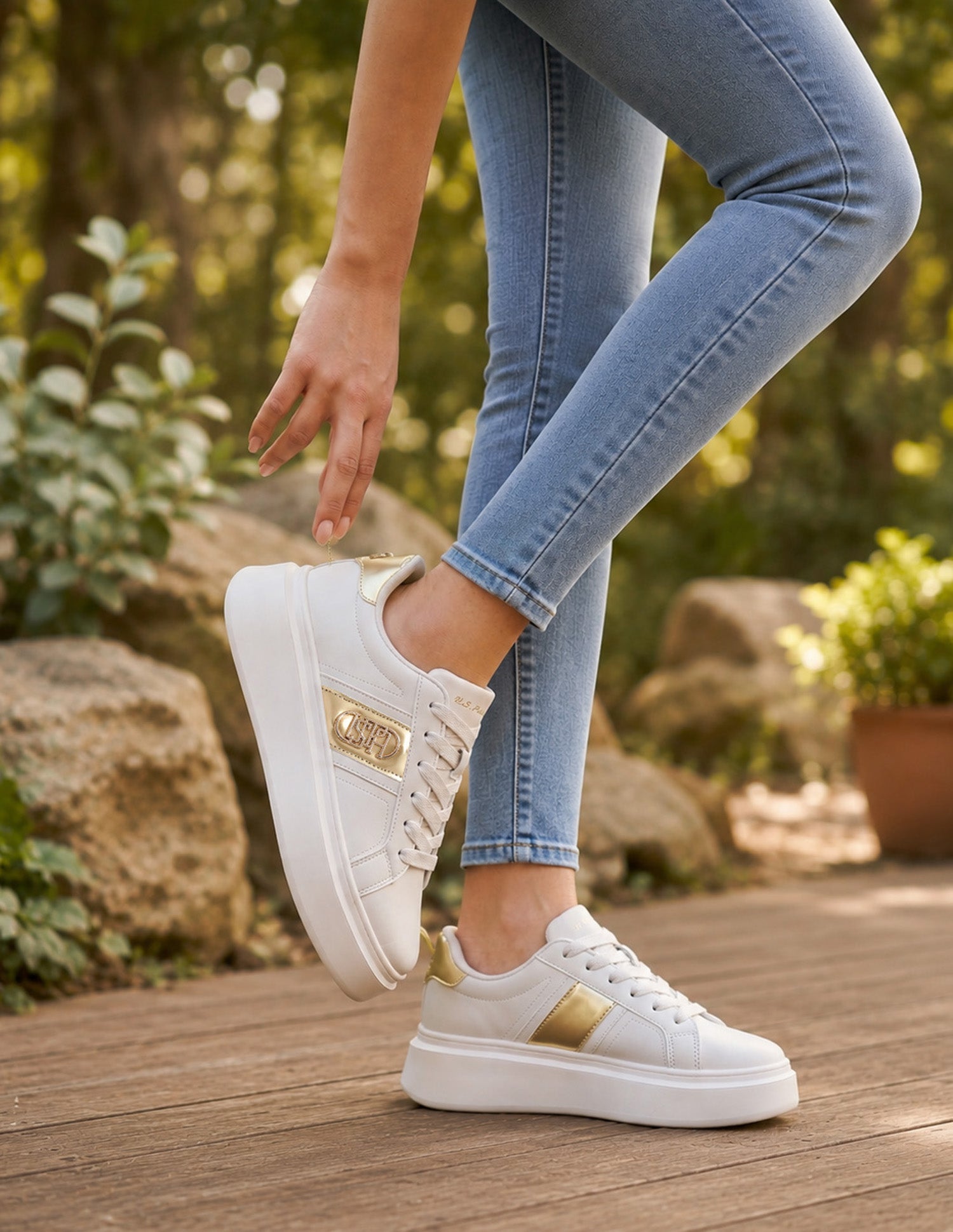 Nella Beige Light Weight Sneaker Shoes