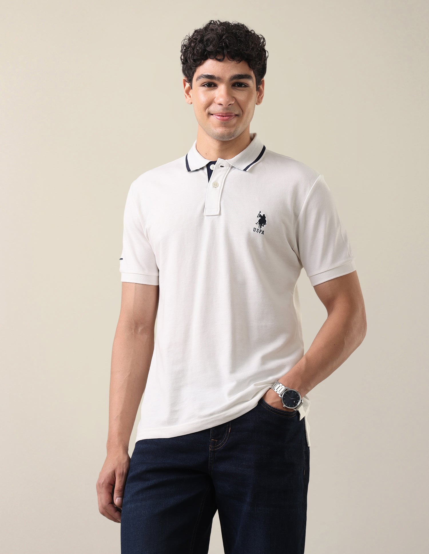 Solid Slim Fit Polo Shirt