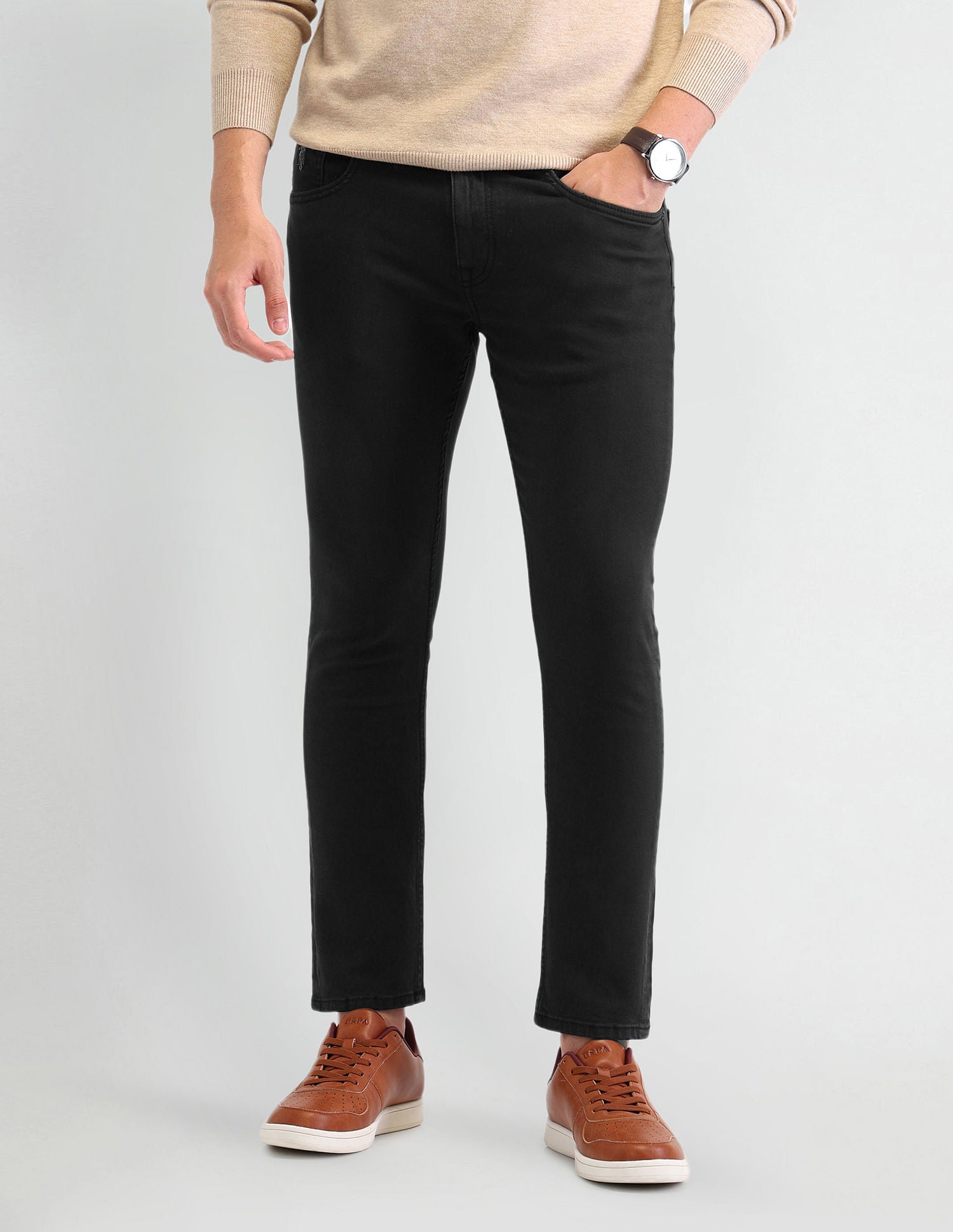 Henry Cropped Fit Jeans Black - U.S. Polo Assn. India | Large