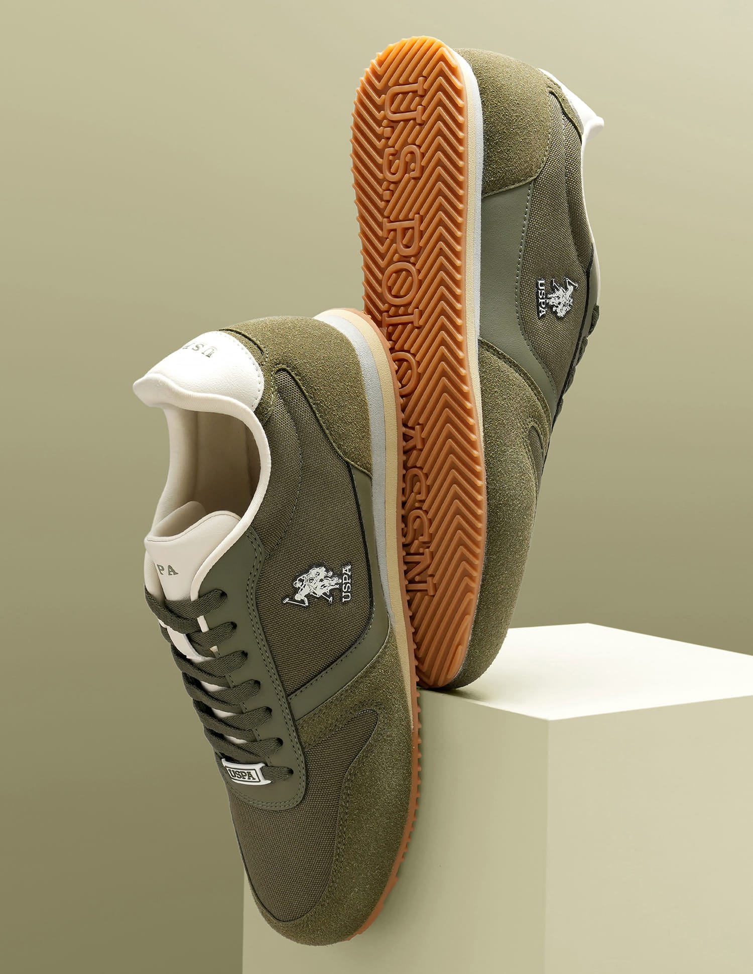 Men Clemt 3.0 Sneakers Olive - U.S. Polo Assn. India | Large